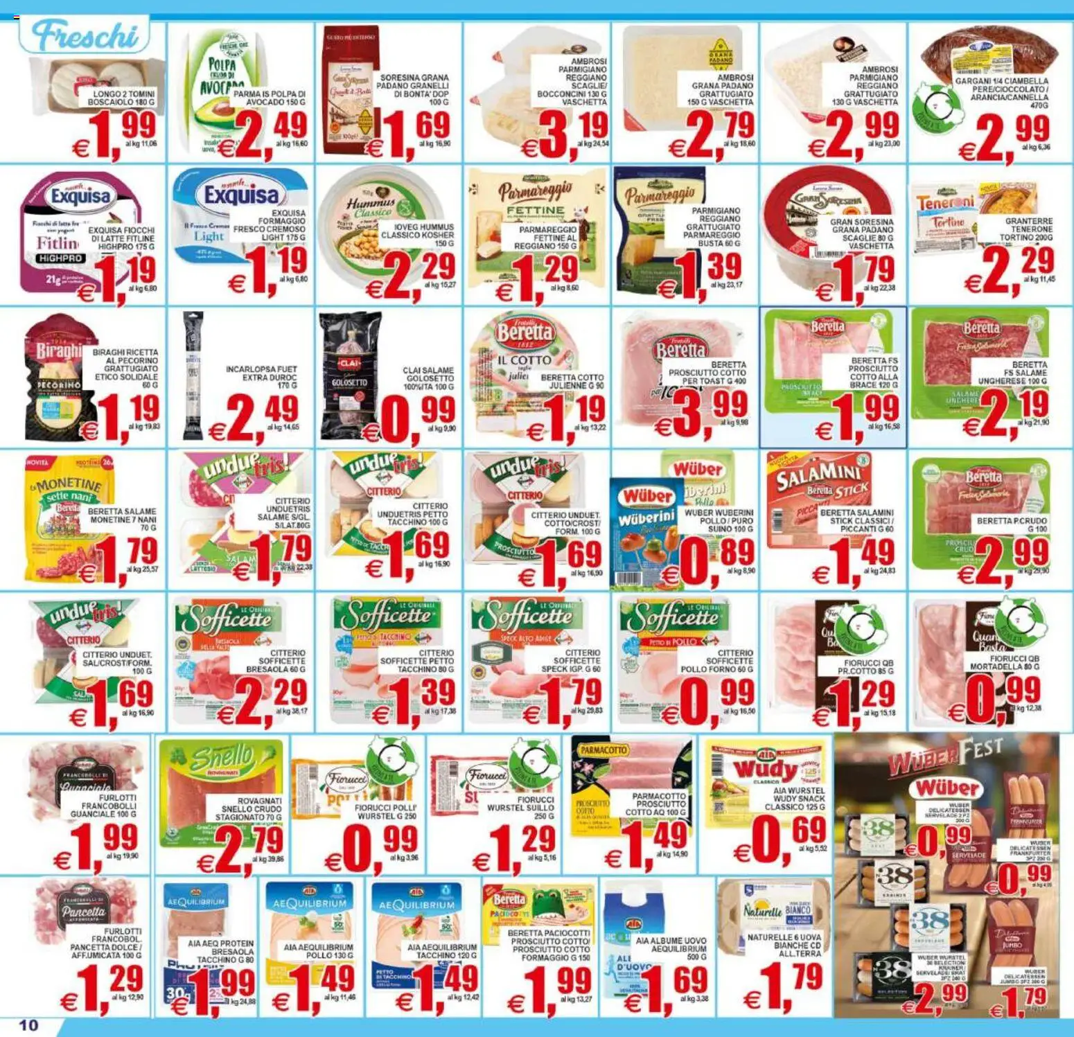 Volantino Pewex del 11/09/2026 | Pagina: 10 | Prodotti: Ciambella, Salame, Fiocchi, Pecorino