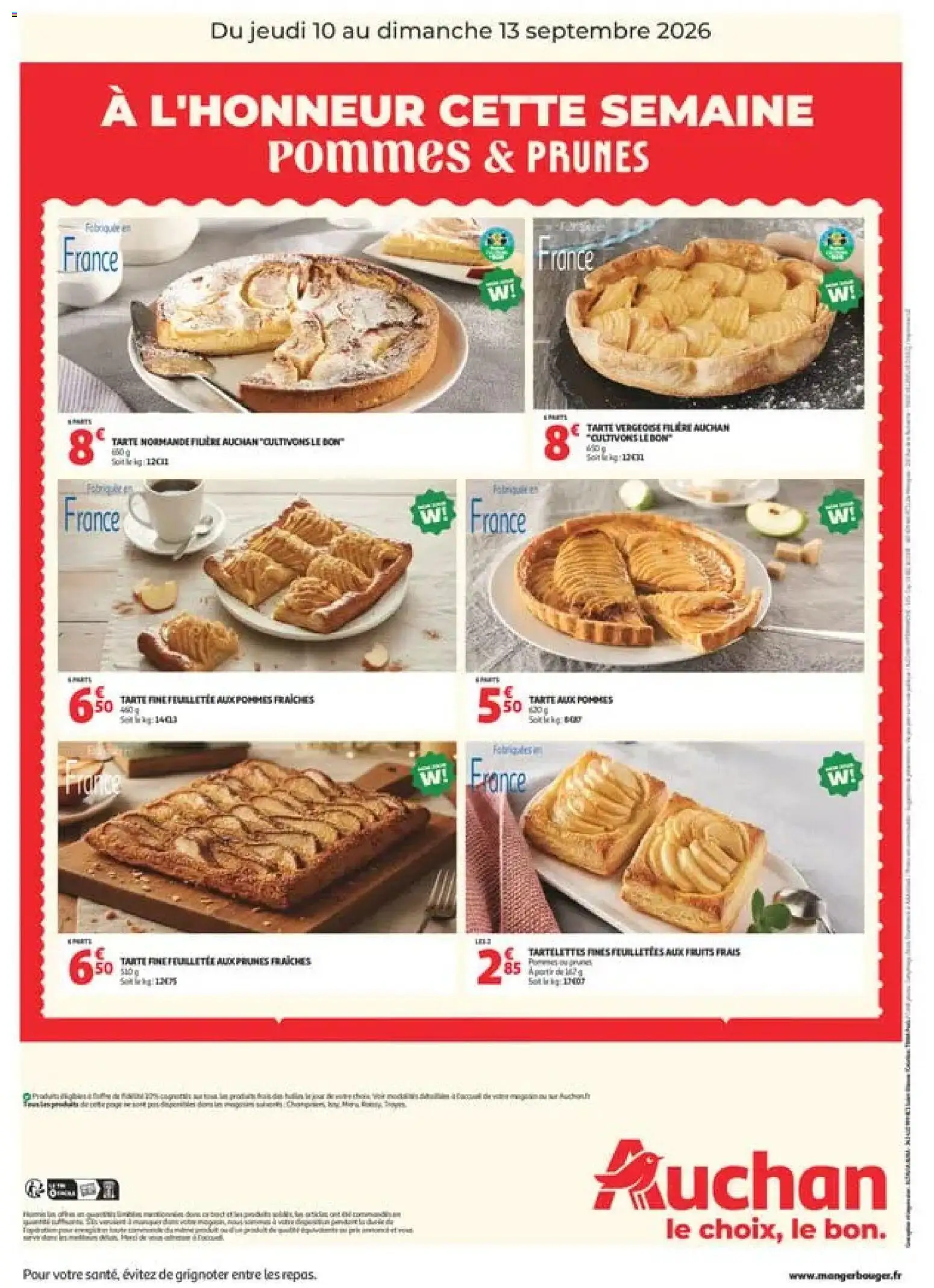 {H1} | Page: 2 | Produits: Tarte, Prunes, Fruits, Tarte aux pommes