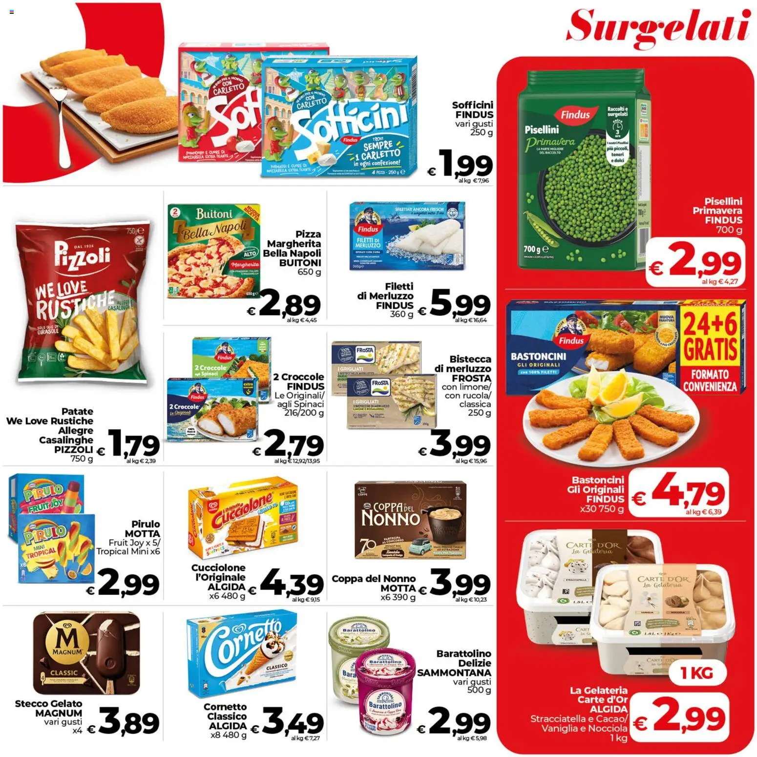 Volantino COOP del 04.06.2026 | Pagina: 17 | Prodotti: Cornetto, Merluzzo, Patate, Spinaci
