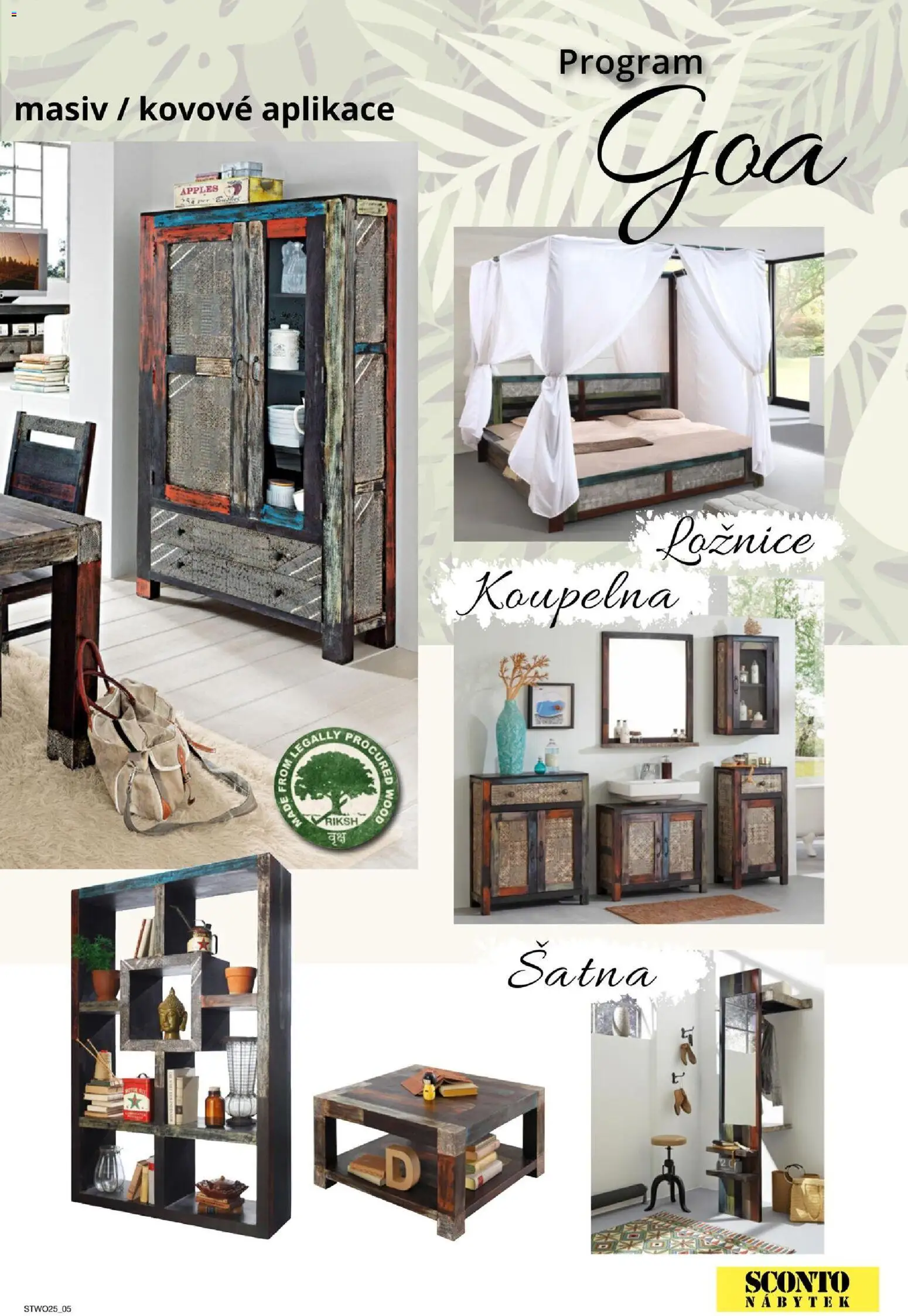 Sconto nábytek katalog - Nábytek z masivu od 01.01.2026 | Strana: 5 | Produkty: Nábytek, Koupelna