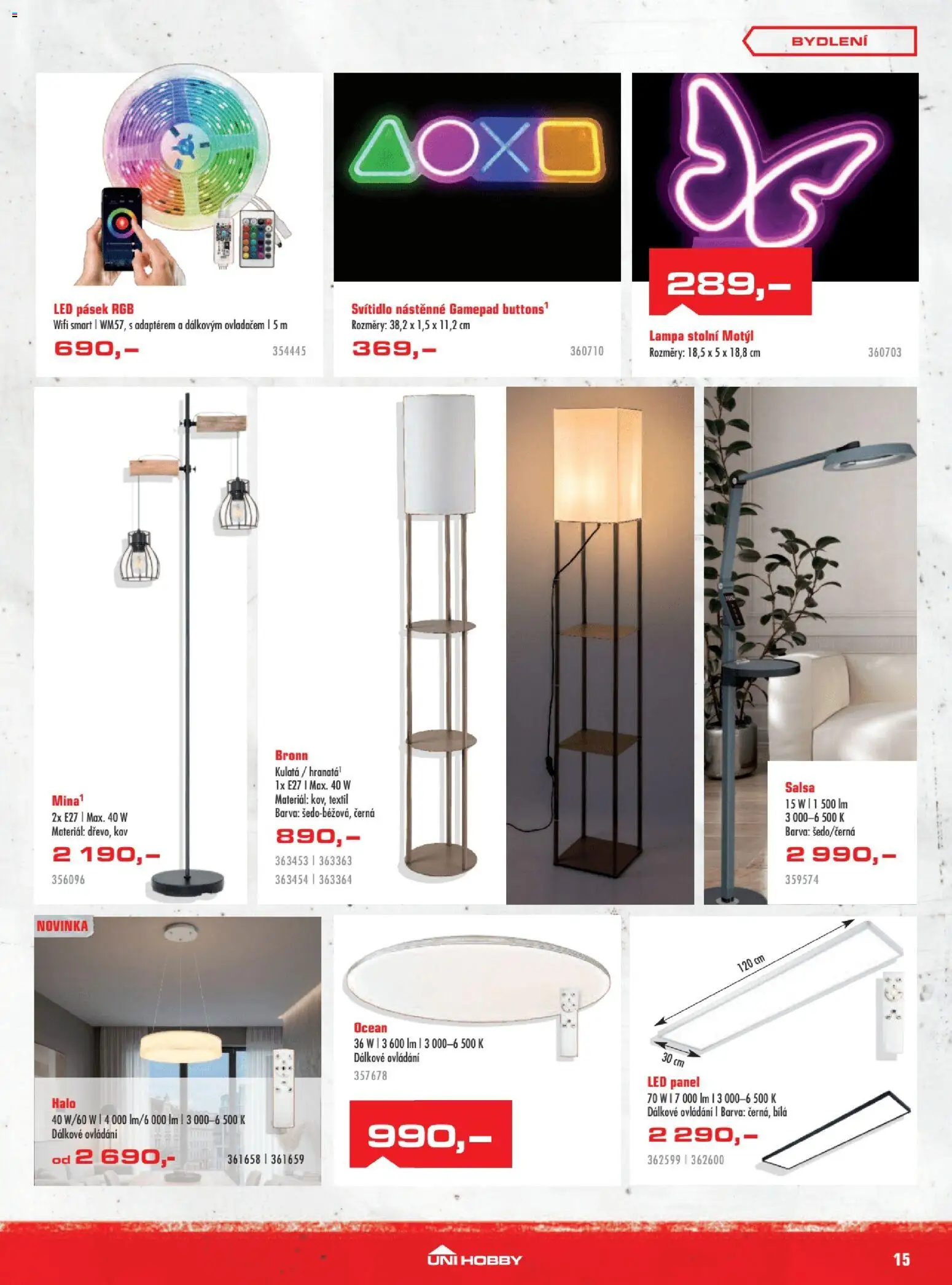 Uni Hobby leták od 29.10.2026 | Strana: 15 | Produkty: LED pásek, Lampa, LED