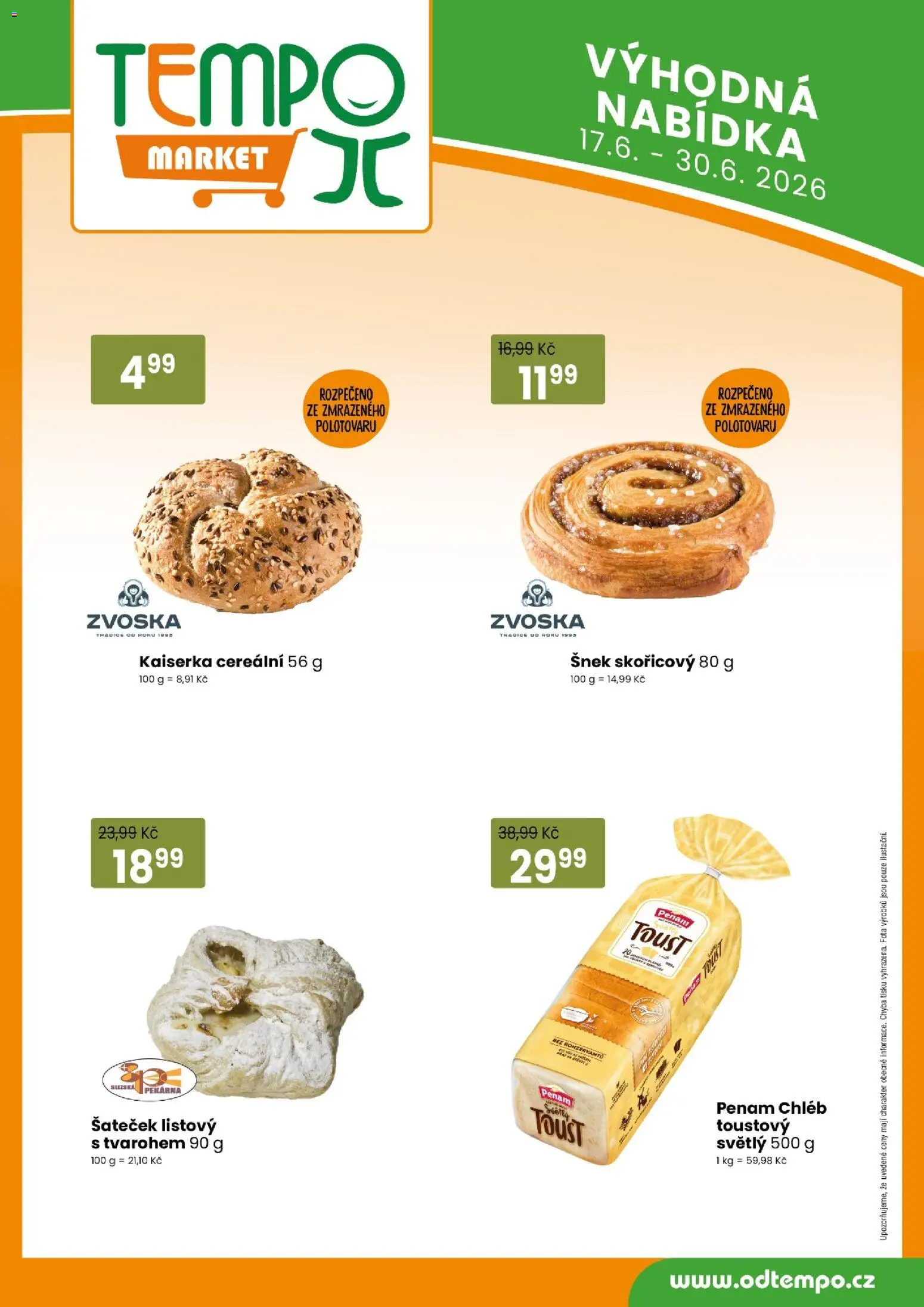 Tempo leták od 17.06.2026 | Strana: 13 | Produkty: Kaiserka, Chléb, Pekárna