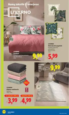 LIDL leidinys galioja nuo 25.05.2026 | Puslapis: 4 | Prekių: Pagalvėlė, Rankšluostis, Kilimas, Lovatiesė