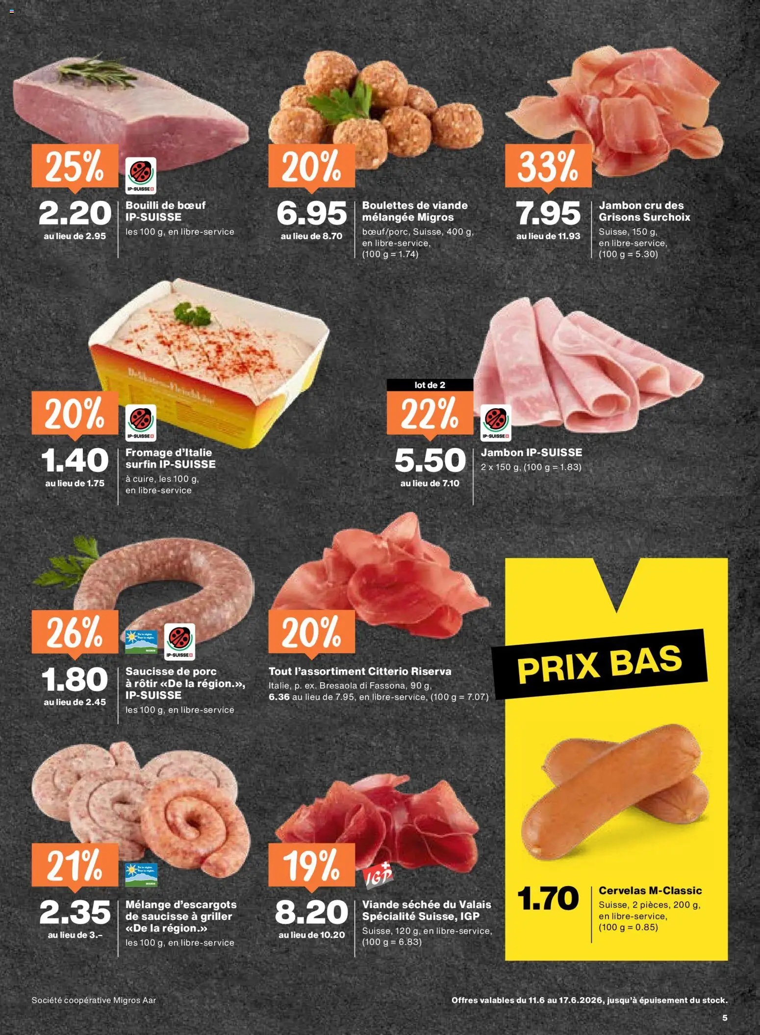 Migros aktionen FR – gültig ab 11.06.2026 | Seite: 5 | Produkte: Griller