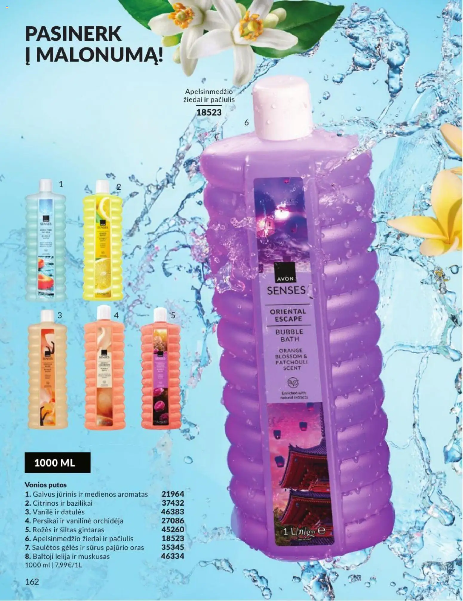 AVON akcijos nuo 2026.07.01 | Puslapis: 162 | Prekių: Vonios putos