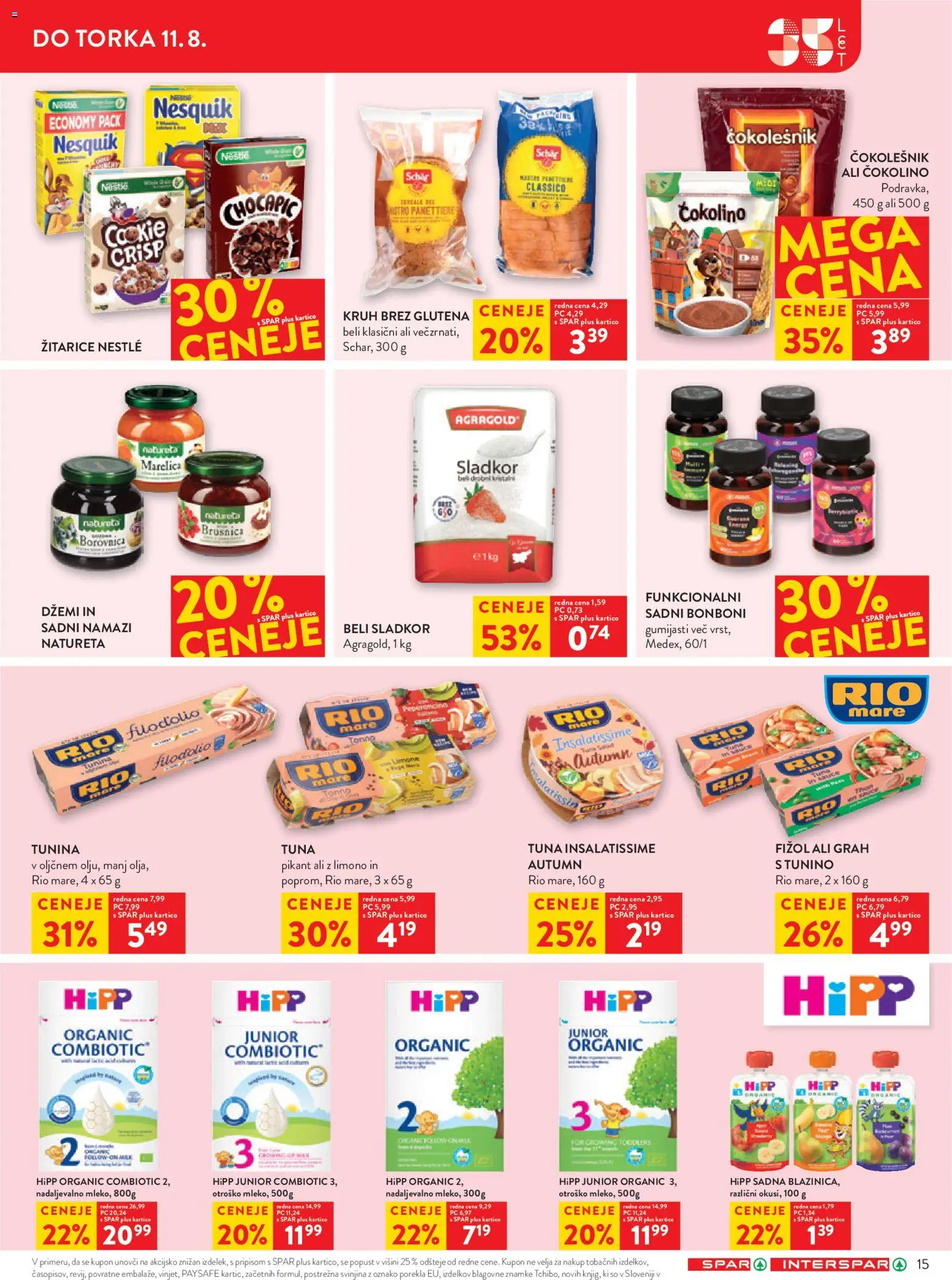 Novi Spar katalog ponudbe – veljaven od 05.08.2026 | Stran: 21 | Izdelki: Bonboni, Kruh, Sladkor, Grah