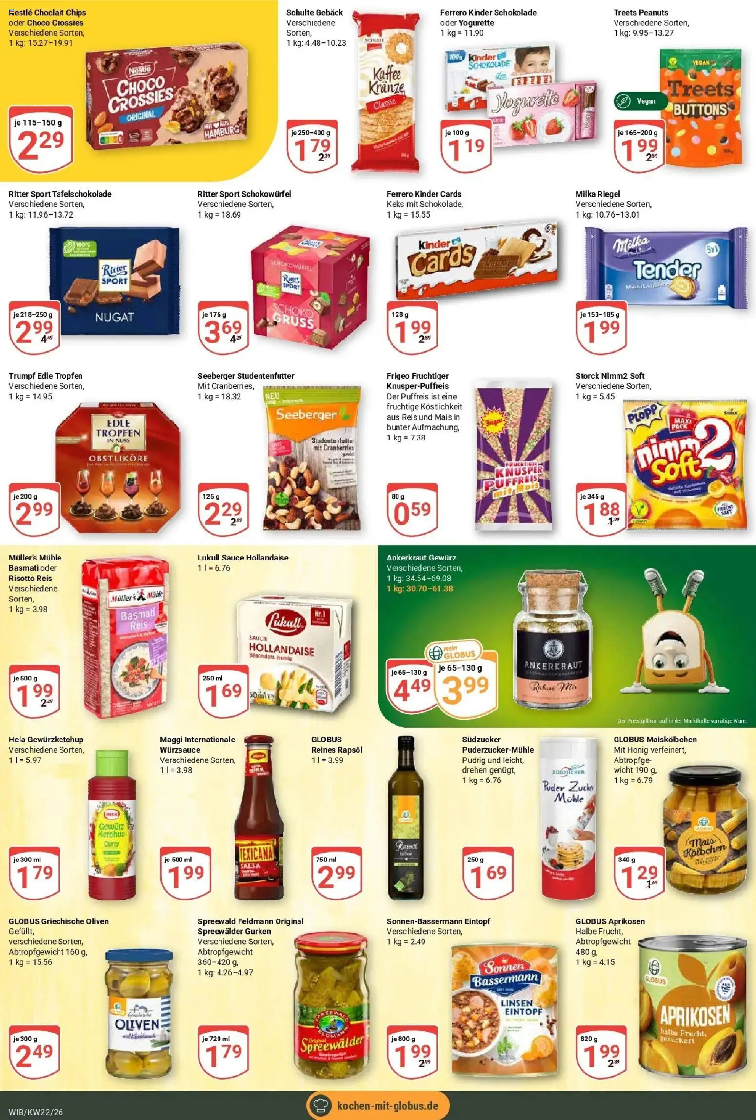 Globus Prospekt Wiesbaden-Nordenstadt – gültig ab 26.05.2026 | Seite: 14 | Produkte: Kinder schokolade, Maggi, Kaffee, Ketchup