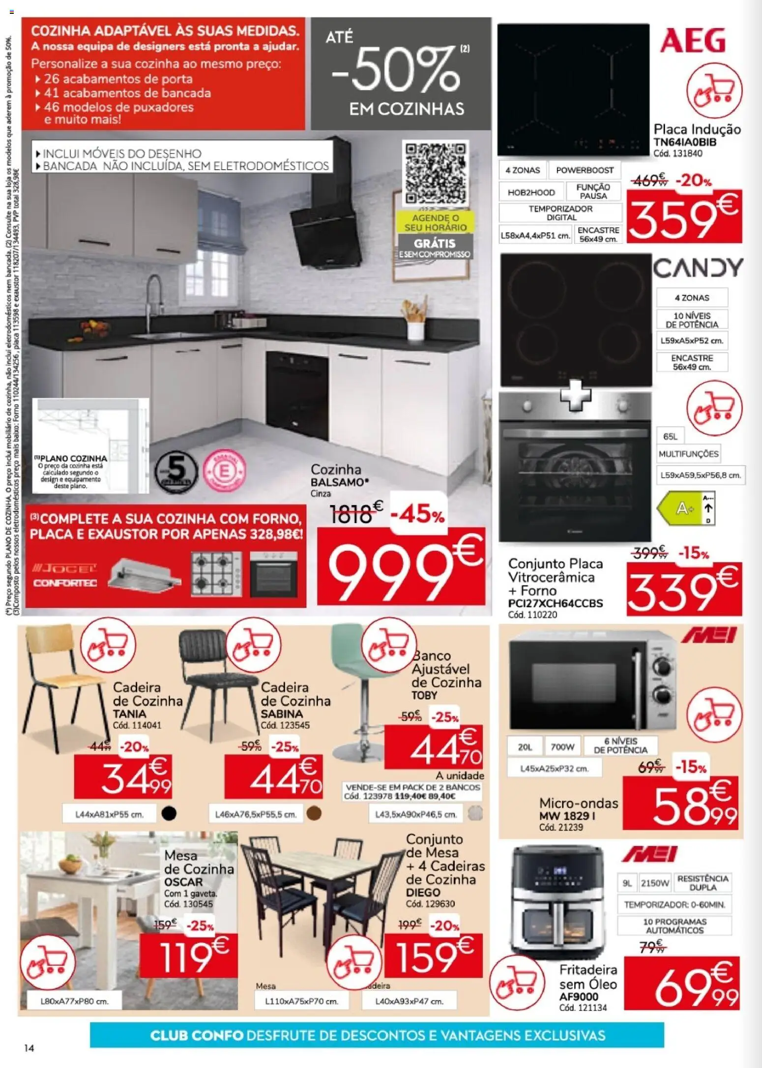 Conforama folheto │ válido de 26.05.2026 | Página: 14 | Produtos: Porta, Banco, Mesa, Óleo