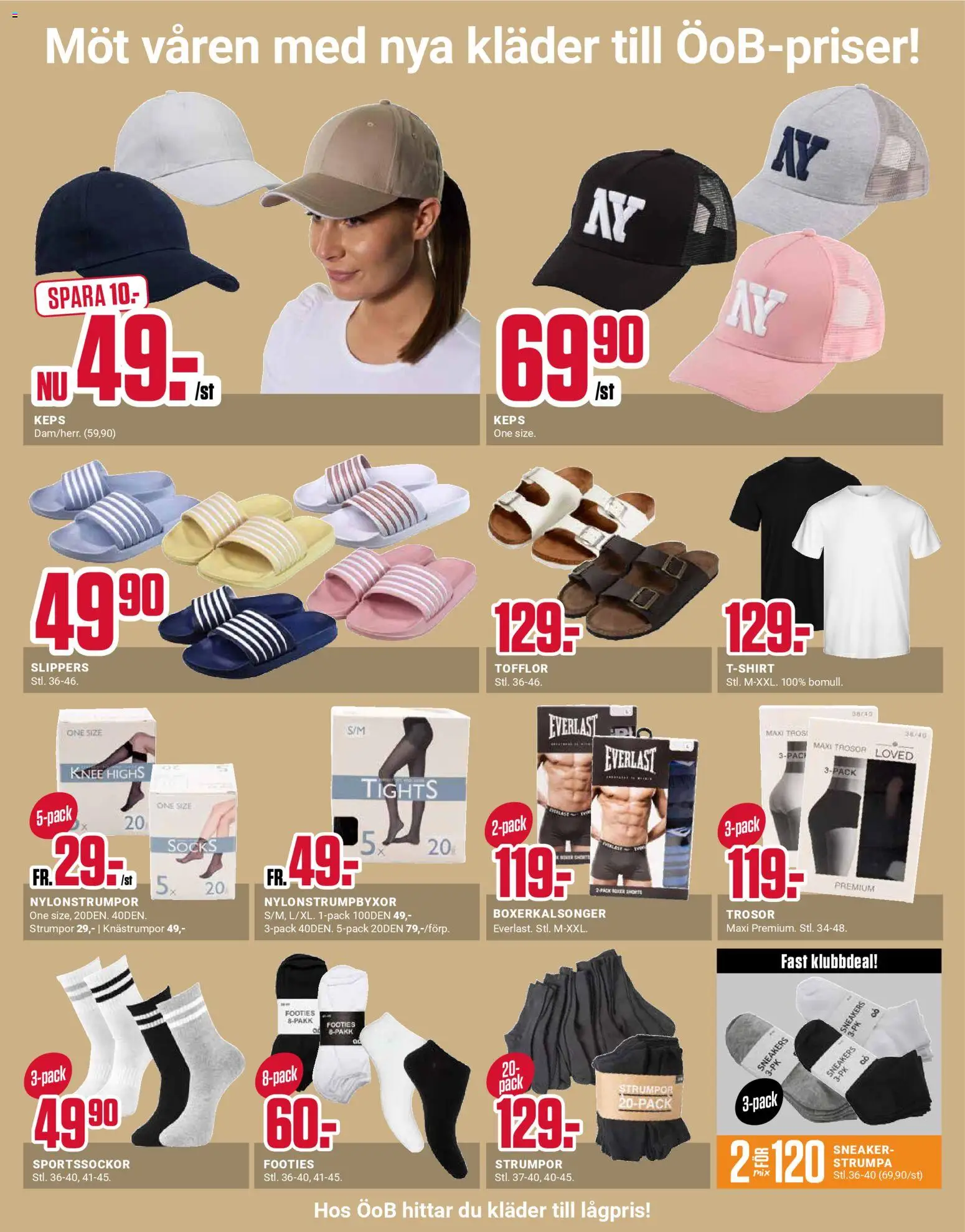 ÖoB reklamblad aktuell från 09.03.2026 | Sida: 6 | Produkter: Shorts, Trosor, Sneakers, Tights