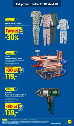 Pogląd oferty "Wybrane piżamy dziecięce, Wybrane piżamy dziecięce" - ważna od 28.09.2026 | Strona: 11 | Produkty: Piżamy dziecięce