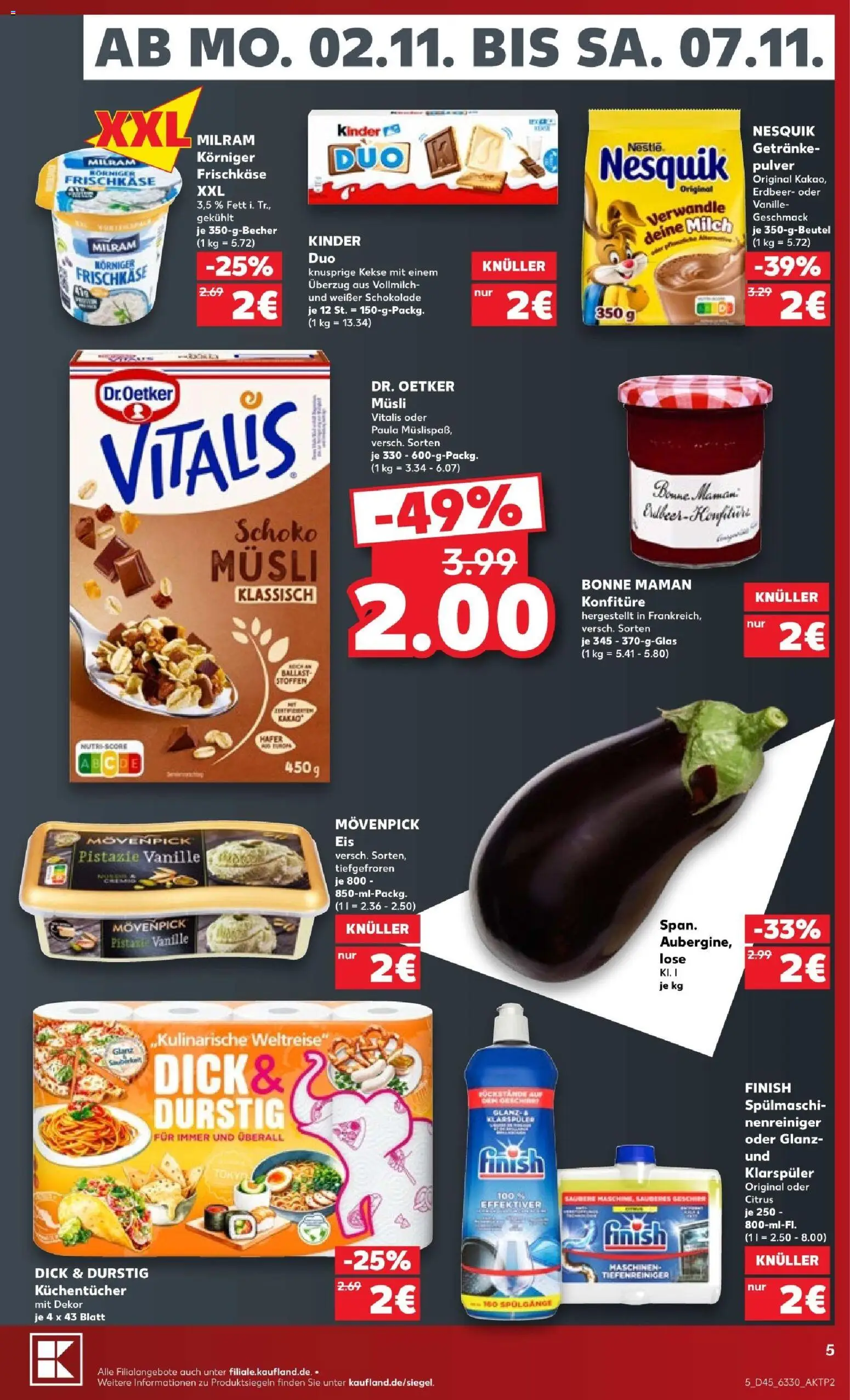 Kaufland Prospekt Hamburg – gültig ab 31.10.2026 | Seite: 5 | Produkte: Milch, Schokolade, Kekse, Frischkase