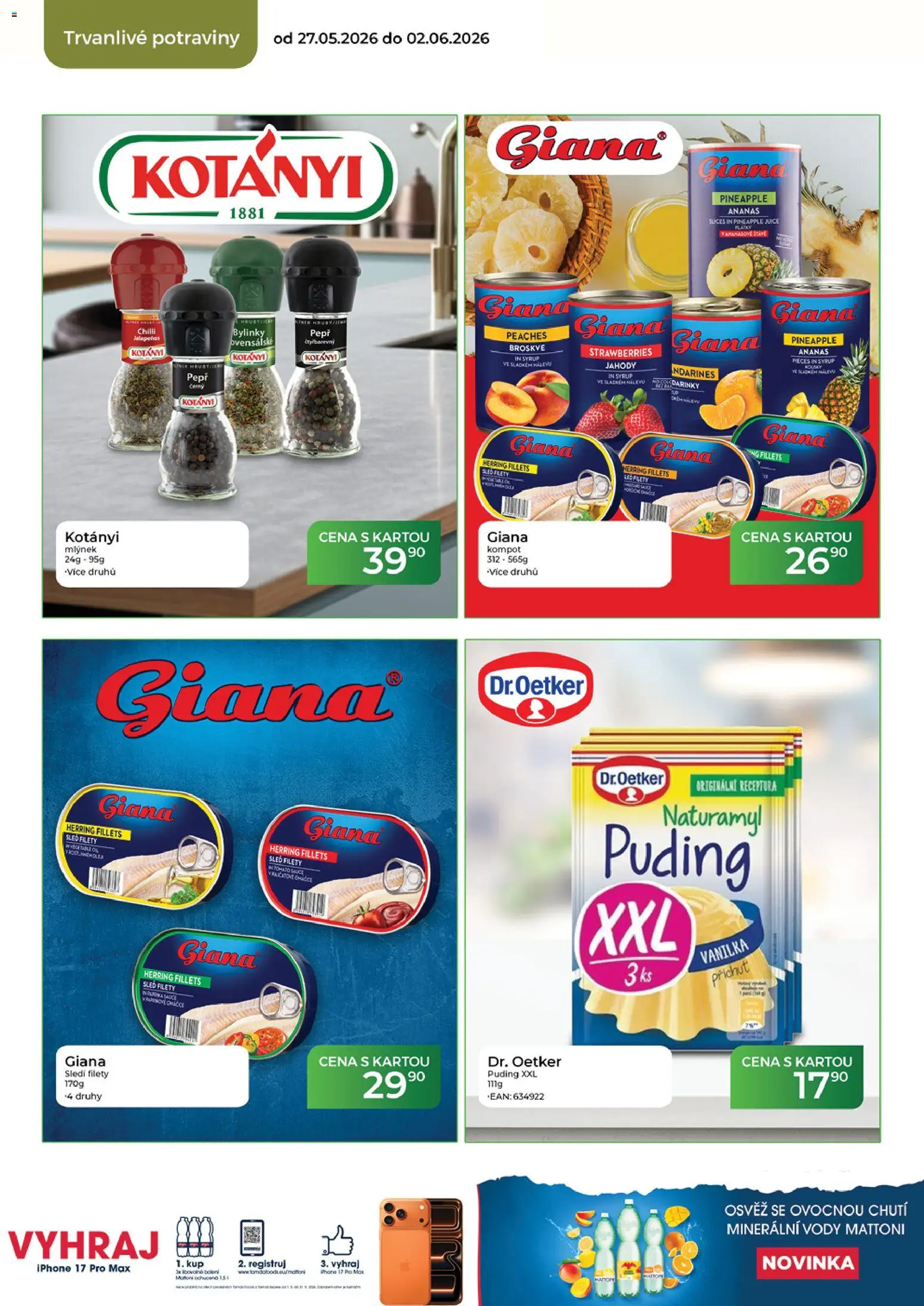 Tamda Foods leták od 27.05.2026 | Strana: 44 | Produkty: Broskve, Mlýnek, Potraviny, LED
