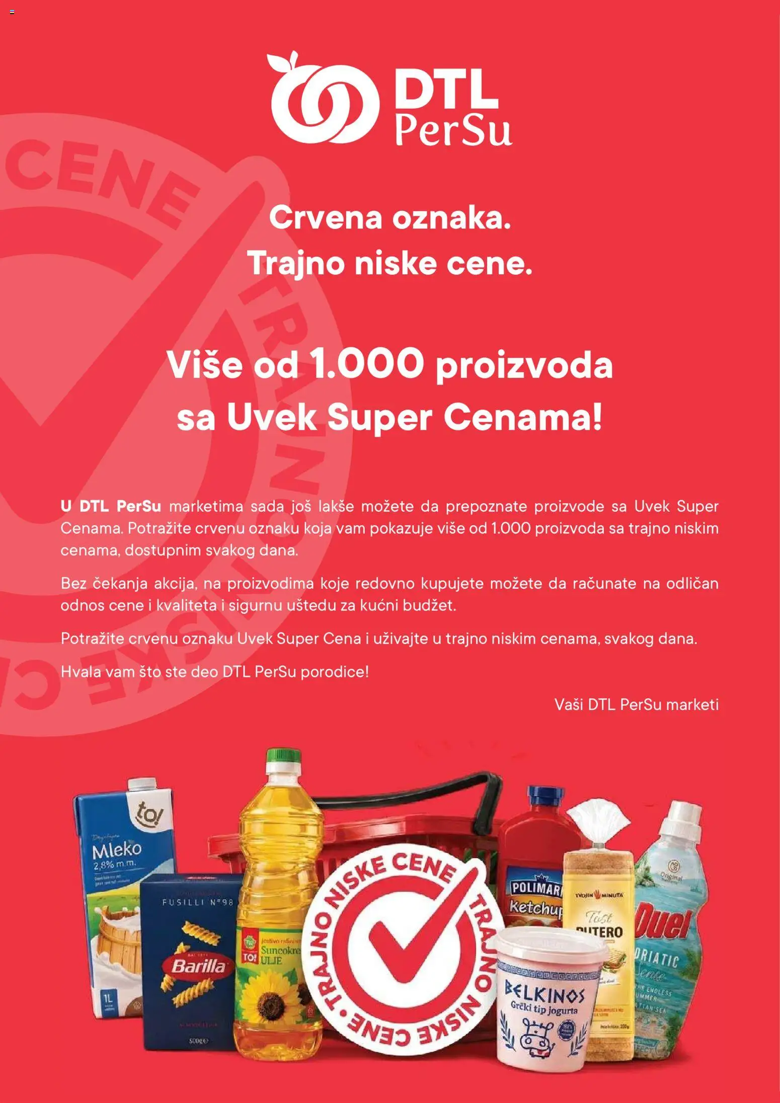 PerSu katalog - važi od 01.08.2026 | Strana: 2 | Proizvode: Sto, Barilla, Mleko, Ulje