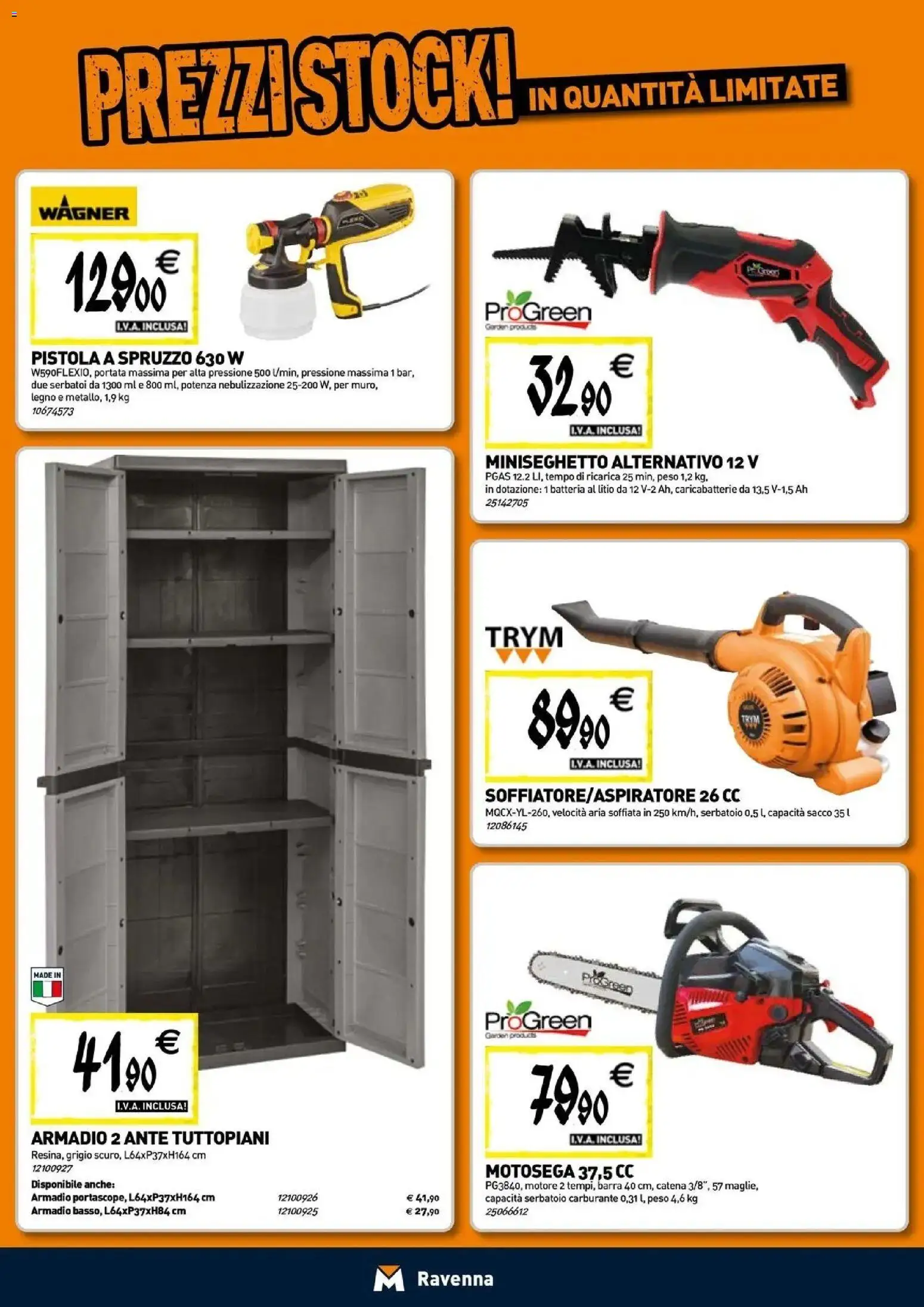 Nuovo TECNOMAT - Straordinari prezzi stock! dal 24/09/2026 > offerte anteprima 🛍️ | Pagina: 19 | Prodotti: Motosega, Armadio, Batteria, Caricabatterie