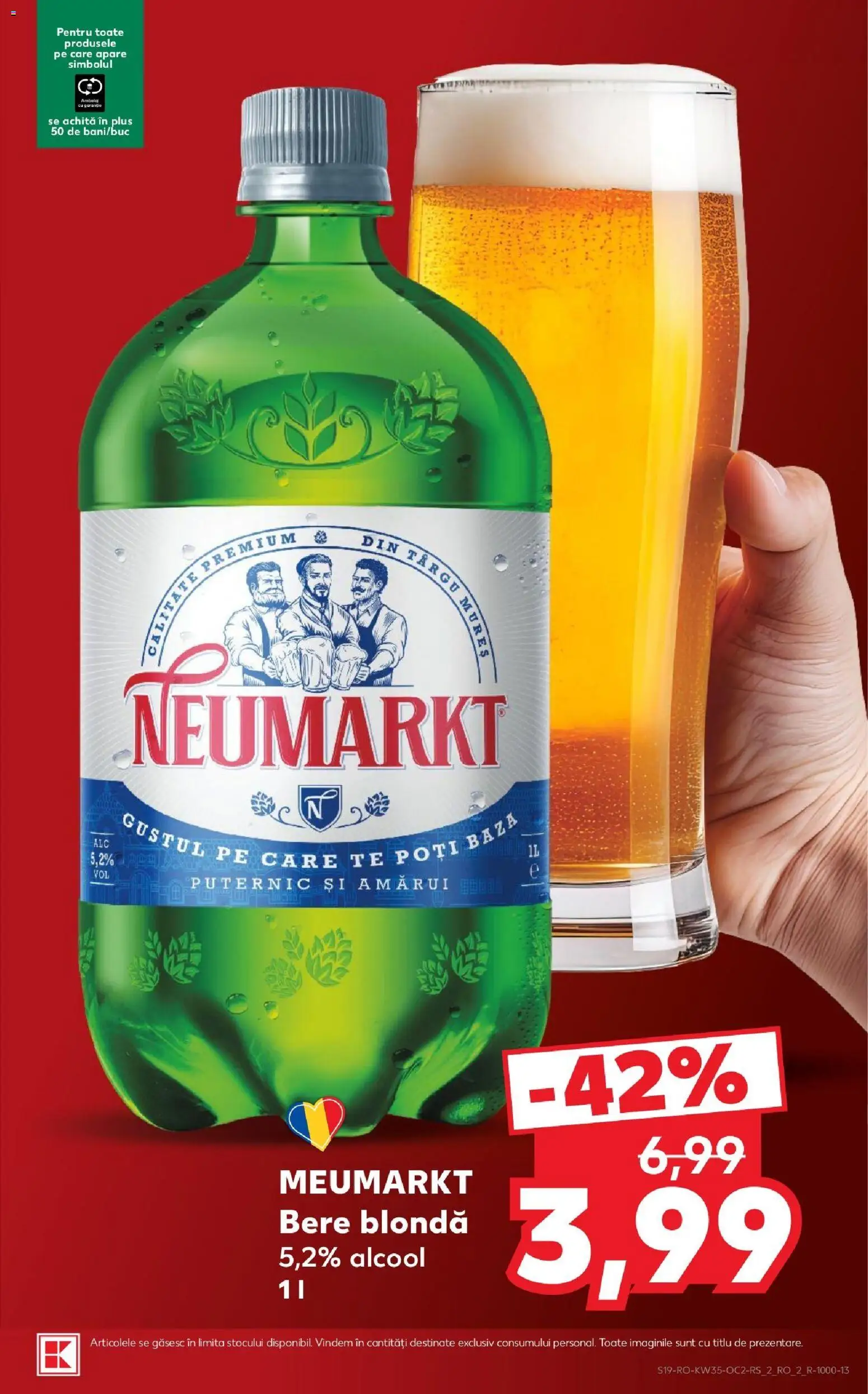 Noul catalog Kaufland – valabil de la 26.08.2026 | Pagină: 19 | Produse: Bere, Plus