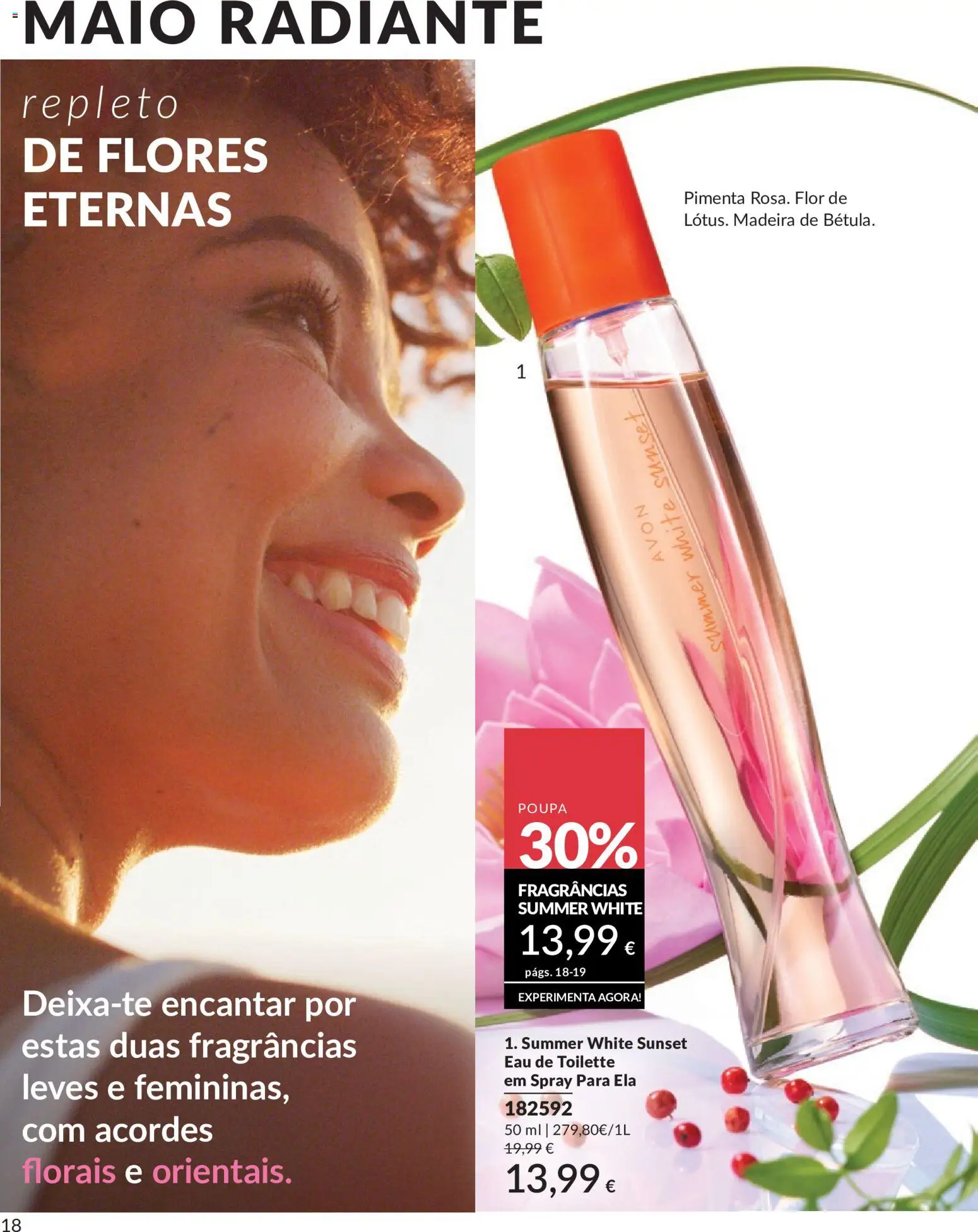 Catálogo Avon Campanha 5 │ válido de 01.05.2026 | Página: 18 | Produtos: Flores, Pimenta, Eau de toilette