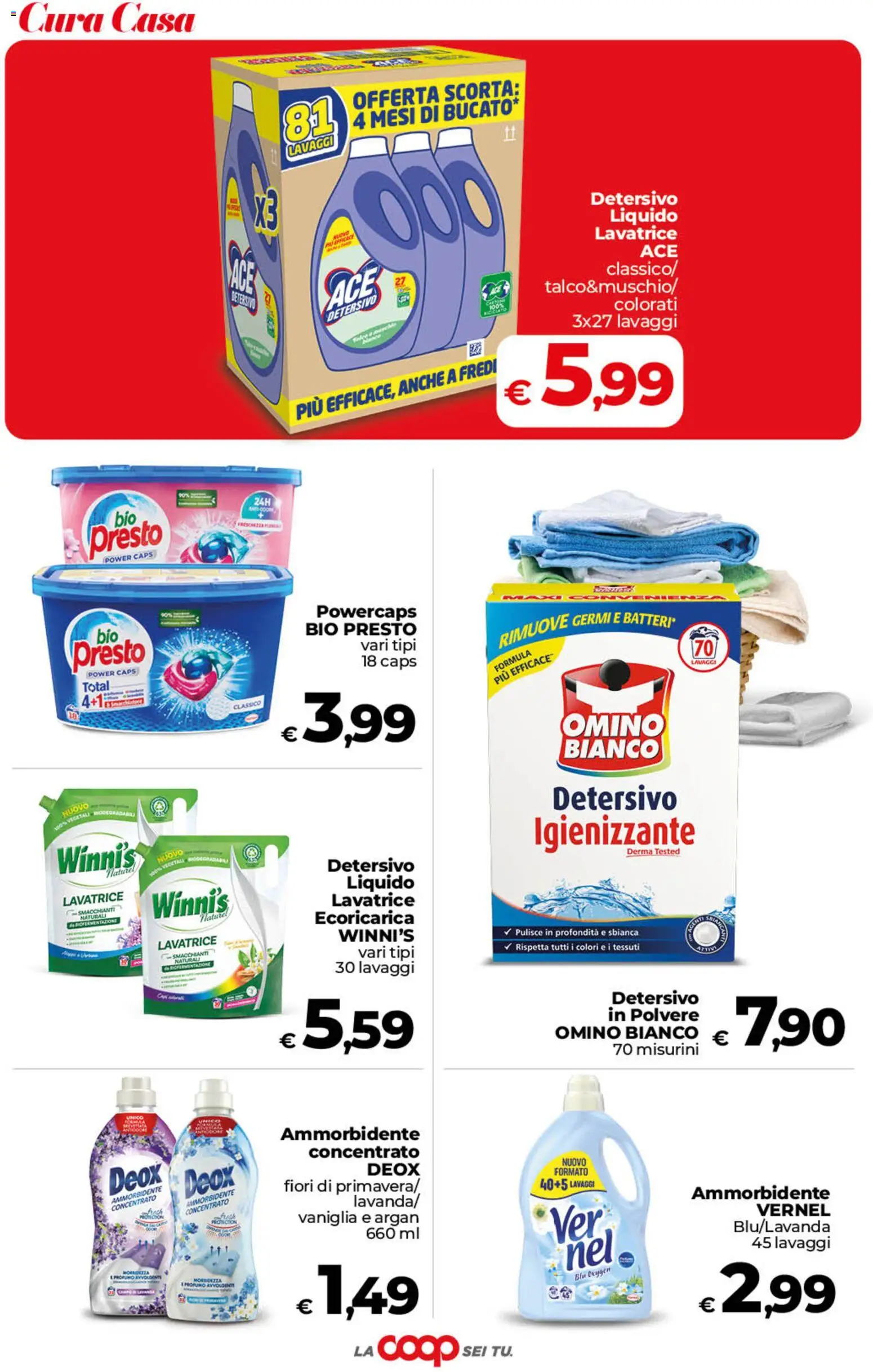 Volantino COOP del 02/10/2026 | Pagina: 30 | Prodotti: Vaniglia, Lavatrice, Fiori, Profumo