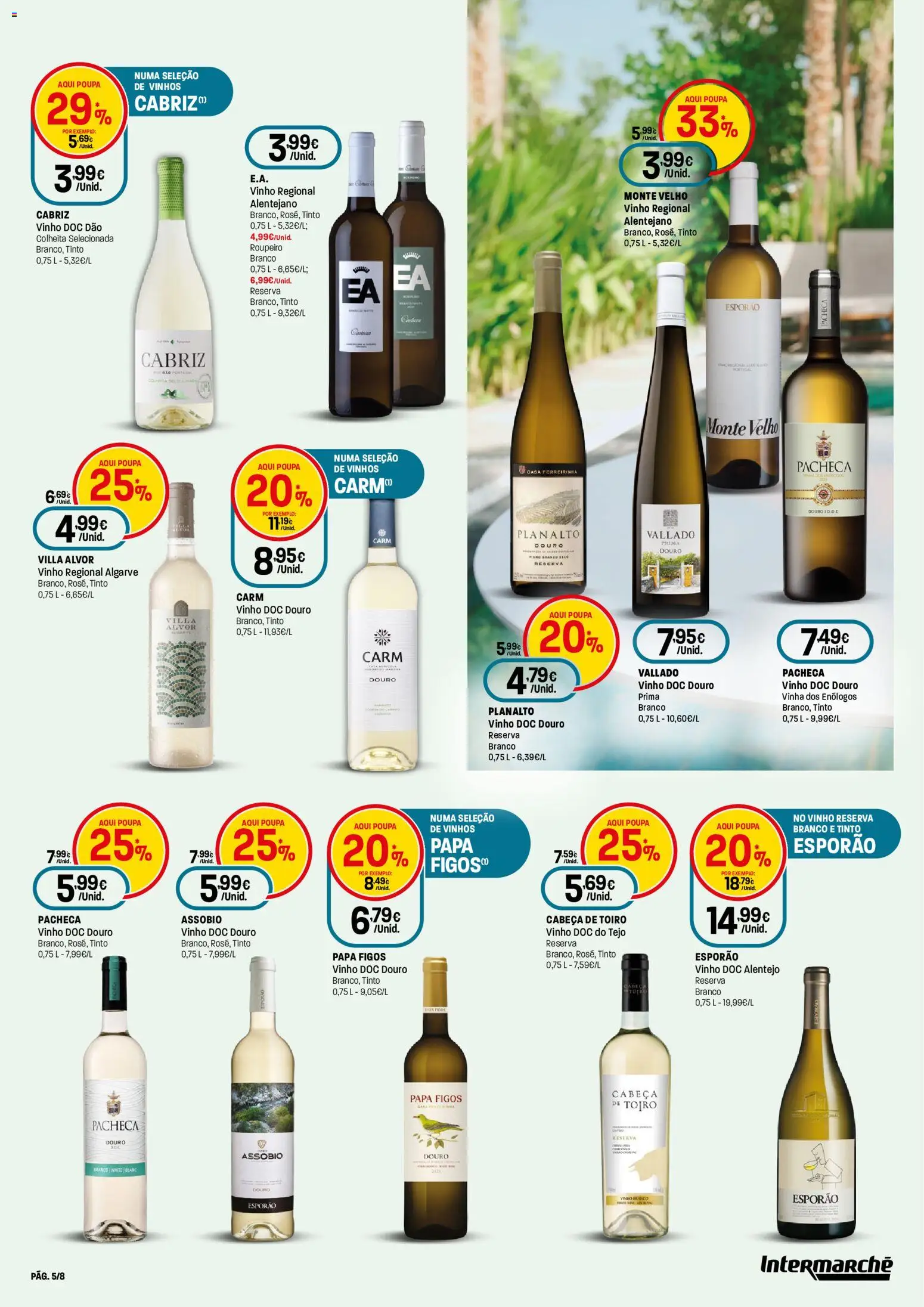 Intermarché - Especial Vinhos e Marisco Contact │ válido de 13/08/2026 | Página: 5 | Produtos: Figos, Roupeiro, Papa, Vinho