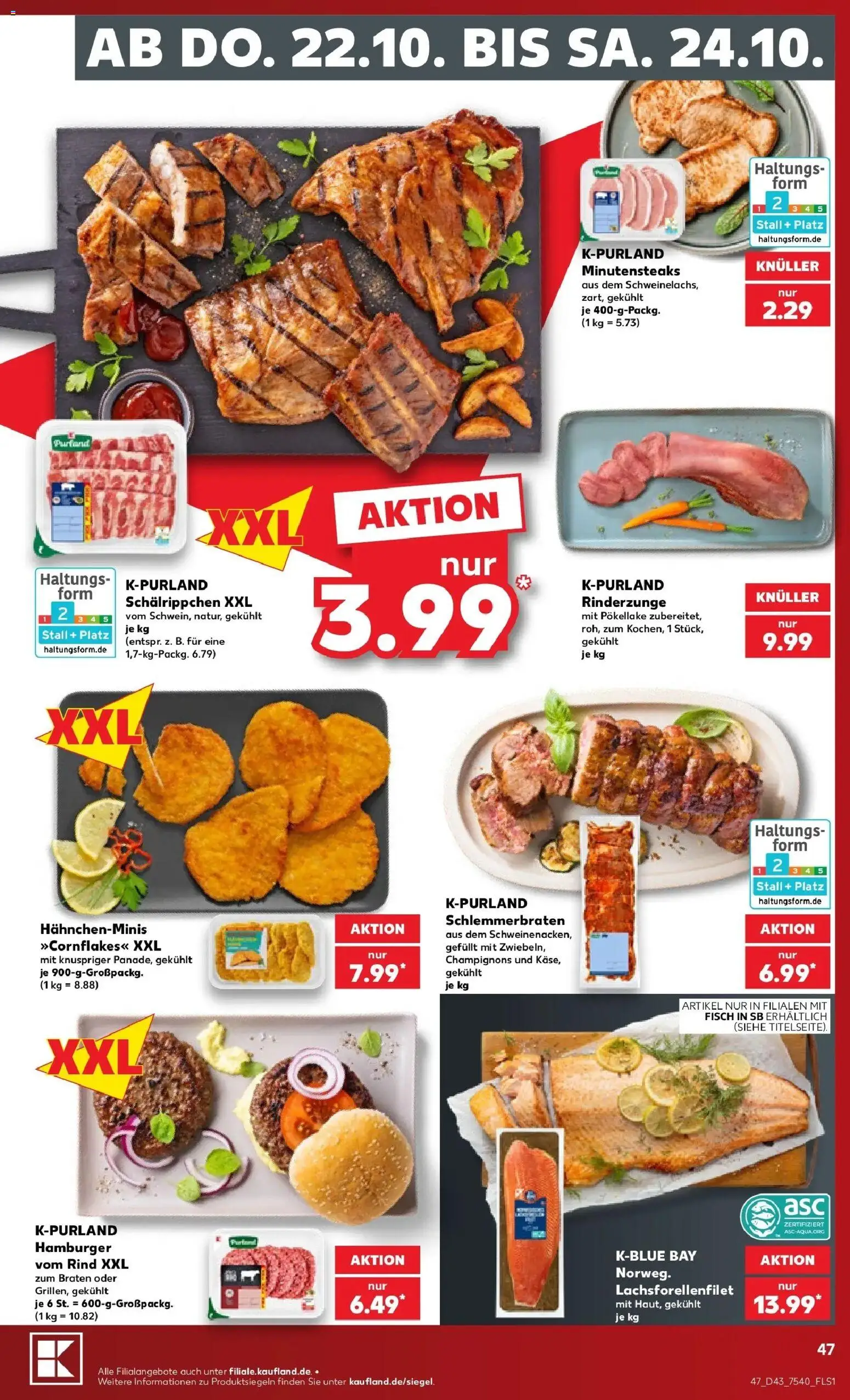 Prospekt Kaufland ab 19.10.2026 » Angebote Online zum Blättern | Seite: 51 | Produkte: Fisch, Champignons