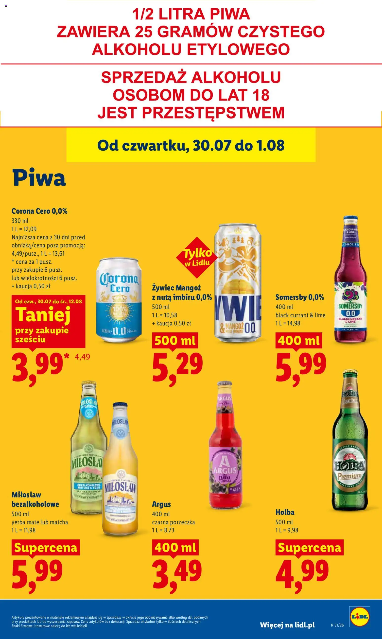 Lidl Polsko leták od 30.07.2026 | Strana: 79 | Produkty: Yerba mate, Argus, Matcha