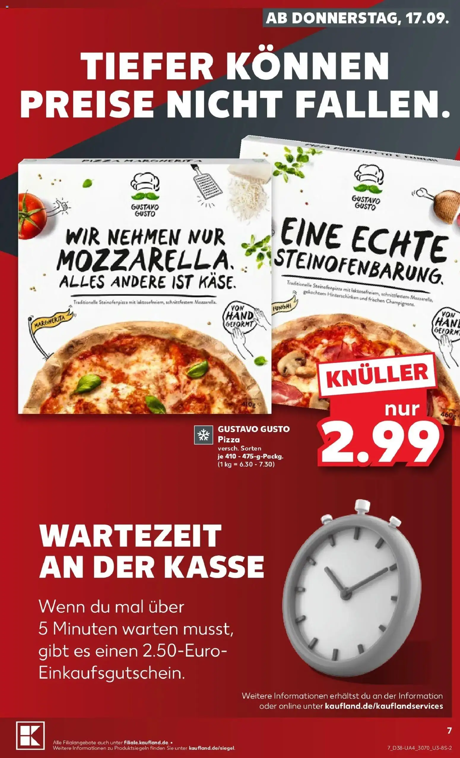 Prospekt Kaufland ab 14.09.2026 » Angebote Online zum Blättern | Seite: 19 | Produkte: Gustavo gusto, Pizza
