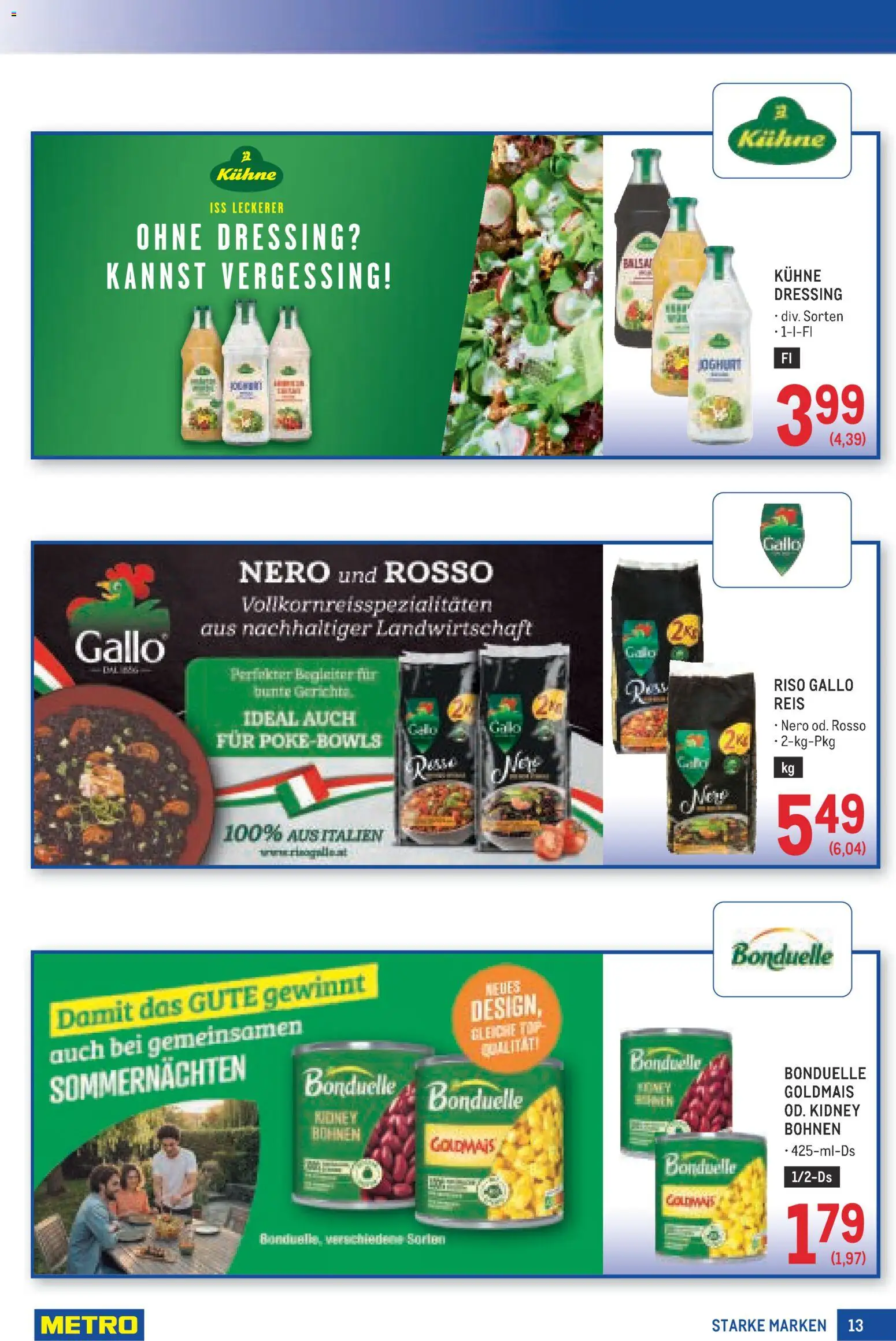 Metro angebote Starke Marken gültig ab 09.07.2026 | Seite: 13 | Produkte: Reis
