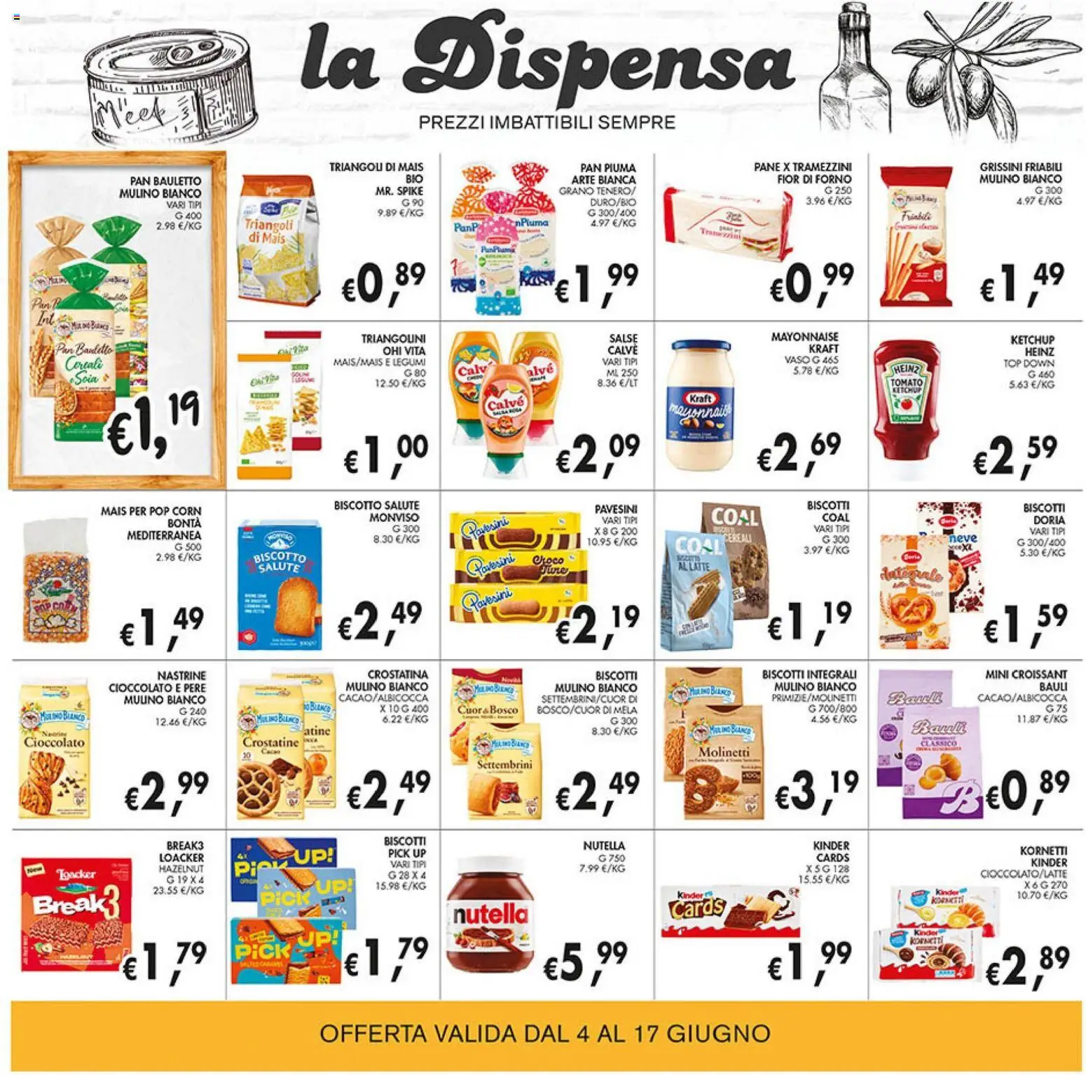 Volantino Coal del 04.06.2026 | Pagina: 14 | Prodotti: Cereali, Ketchup, Nutella, Grissini