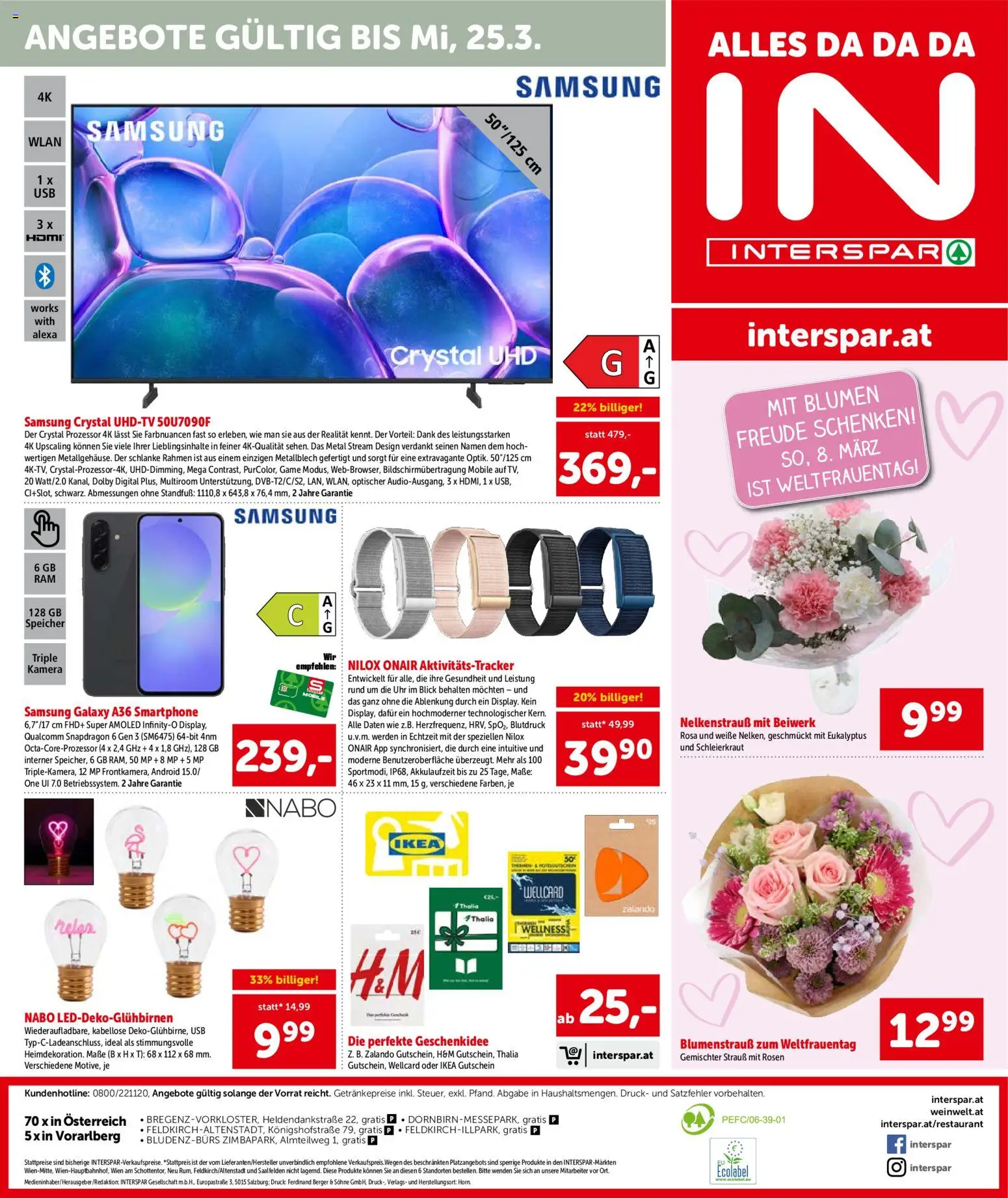 Interspar Flugblatt - Vorarlberg gültig ab 05.03.2026 | Seite: 16 | Produkte: Smartphone, Kamera, USB, Samsung