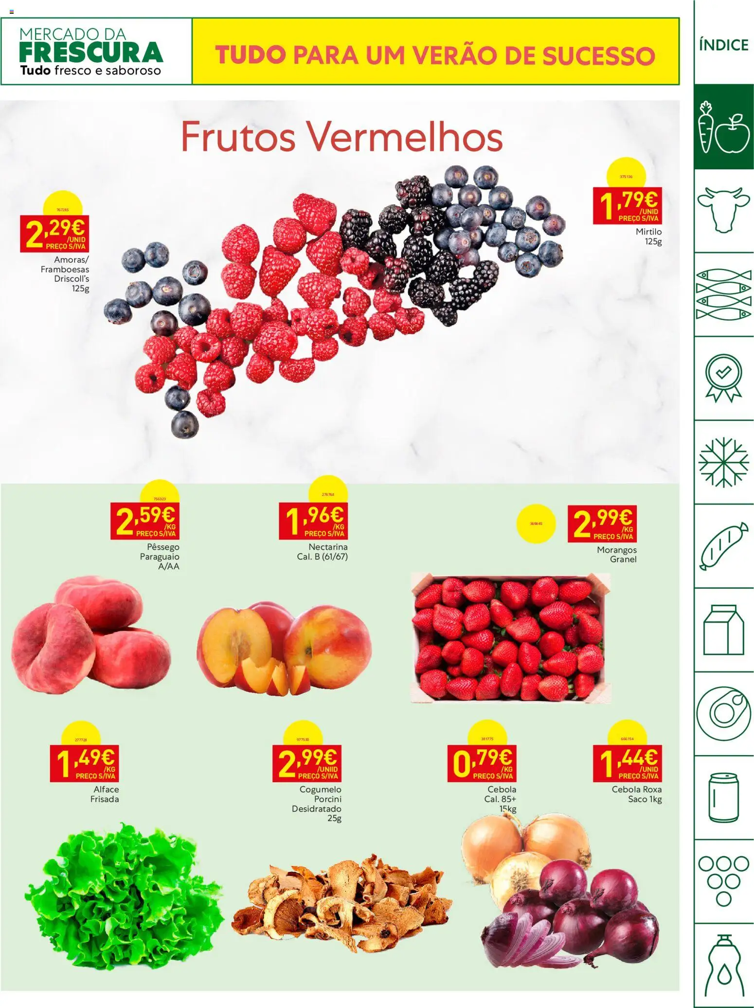 Recheio Horeca Madeira │ válido de 16.06.2026 | Página: 3 | Produtos: Framboesas, Cebola, Morangos, Alface