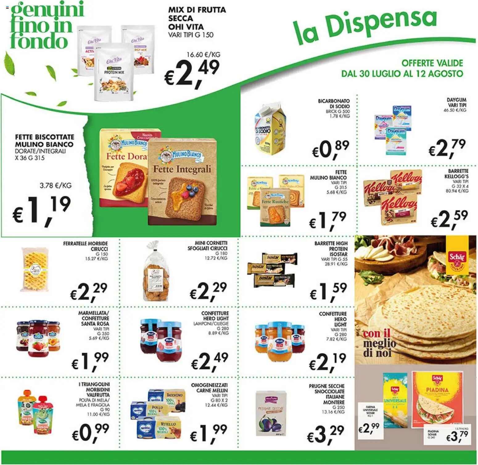 Volantino Coal del 30/07/2026 | Pagina: 18 | Prodotti: Bicarbonato, Frutta, Vitello, Fette biscottate