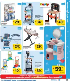 Carrefour Hypermarkten Speelgoedcatalogus - Voorbeeld van een folder van Carrefour, geldig van 14/10/2026 | Pagina: 35 | Producten: Steelstofzuiger, Strijkplank
