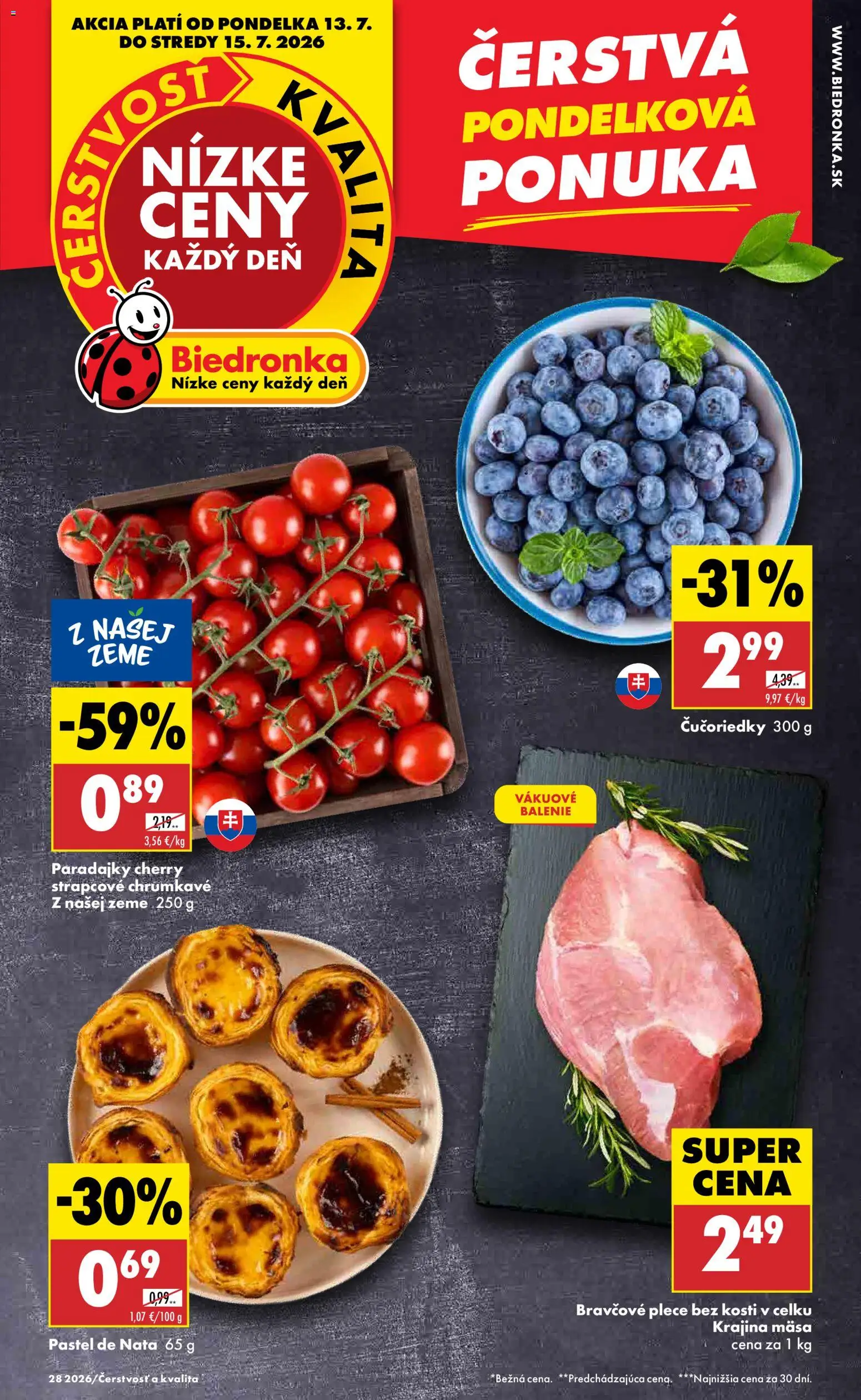 Nové Biedronka akcie – leták je platný od 13.07.2026 | Strana: 1