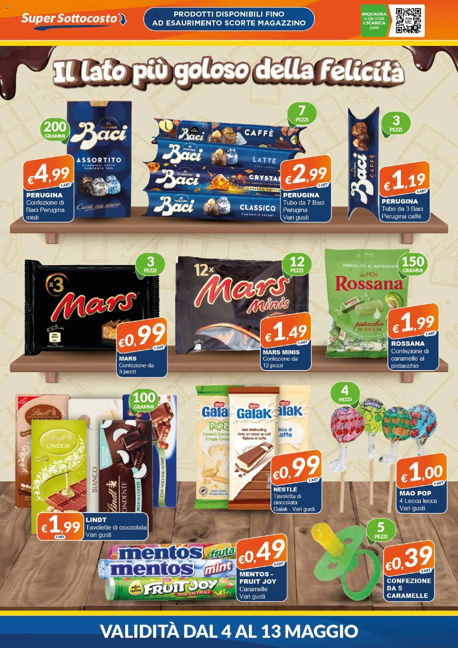 Volantino Mister Risparmio del 04.05.2026 | Pagina: 6 | Prodotti: Caffè, Caramelle, Tubo, Nocciole