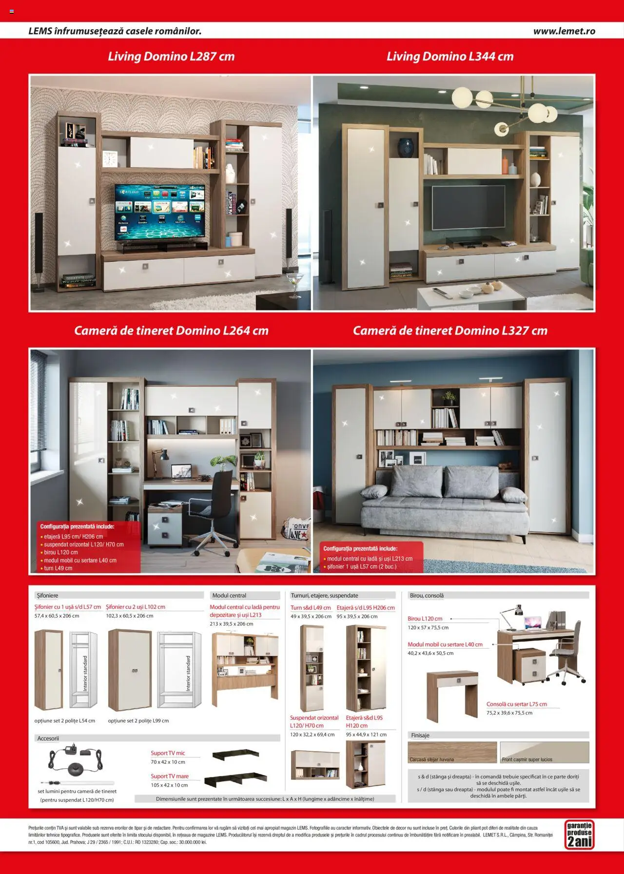 Noul catalog Lem’s – valabil de la 17.11.2023 | Pagină: 2 | Produse: Carcasă, Șifonier, Etajeră, Ușă