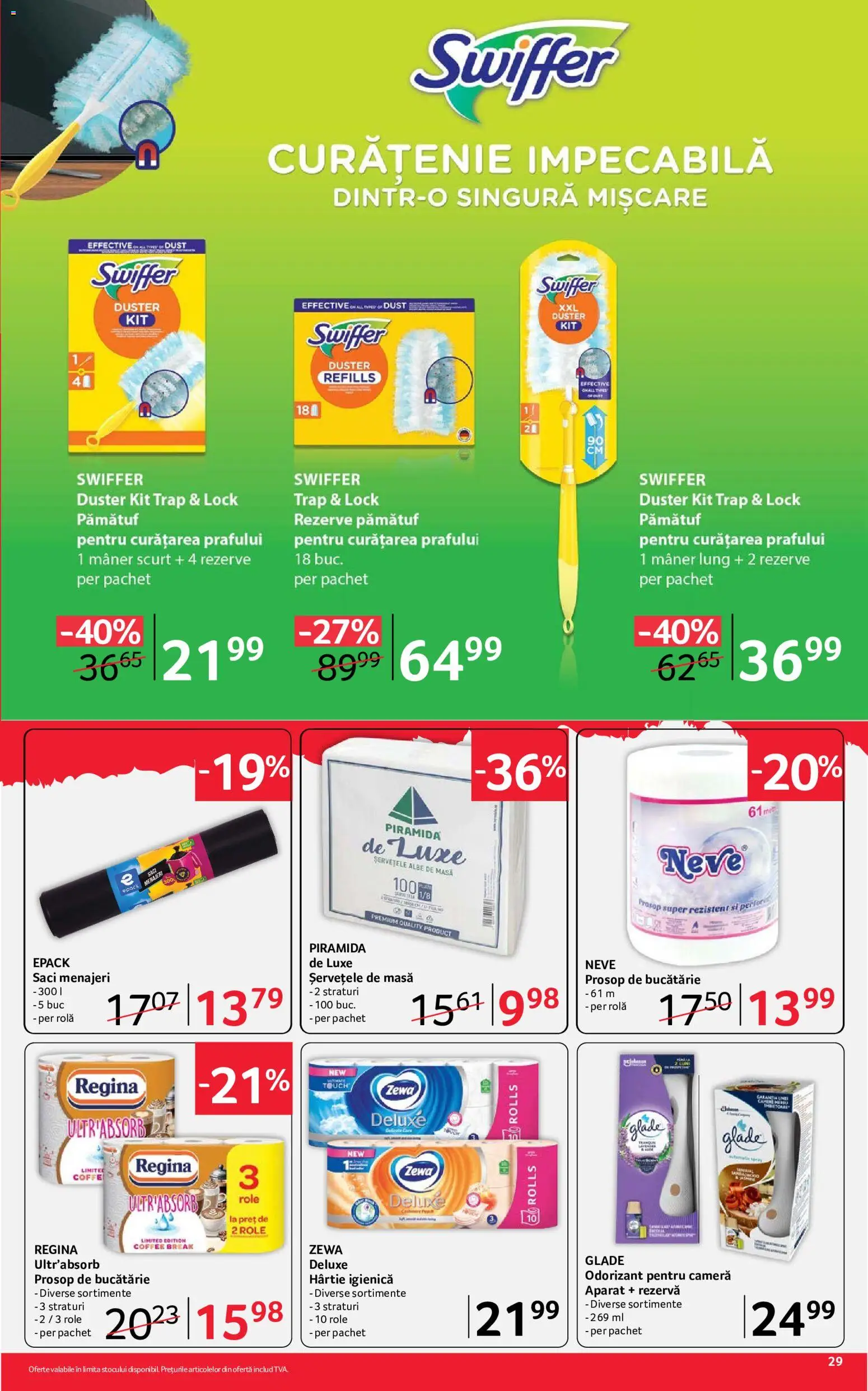 Noul catalog Selgros – valabil de la 07.08.2026 | Pagină: 29 | Produse: Cameră, Saci menajeri, Mâner, Masă