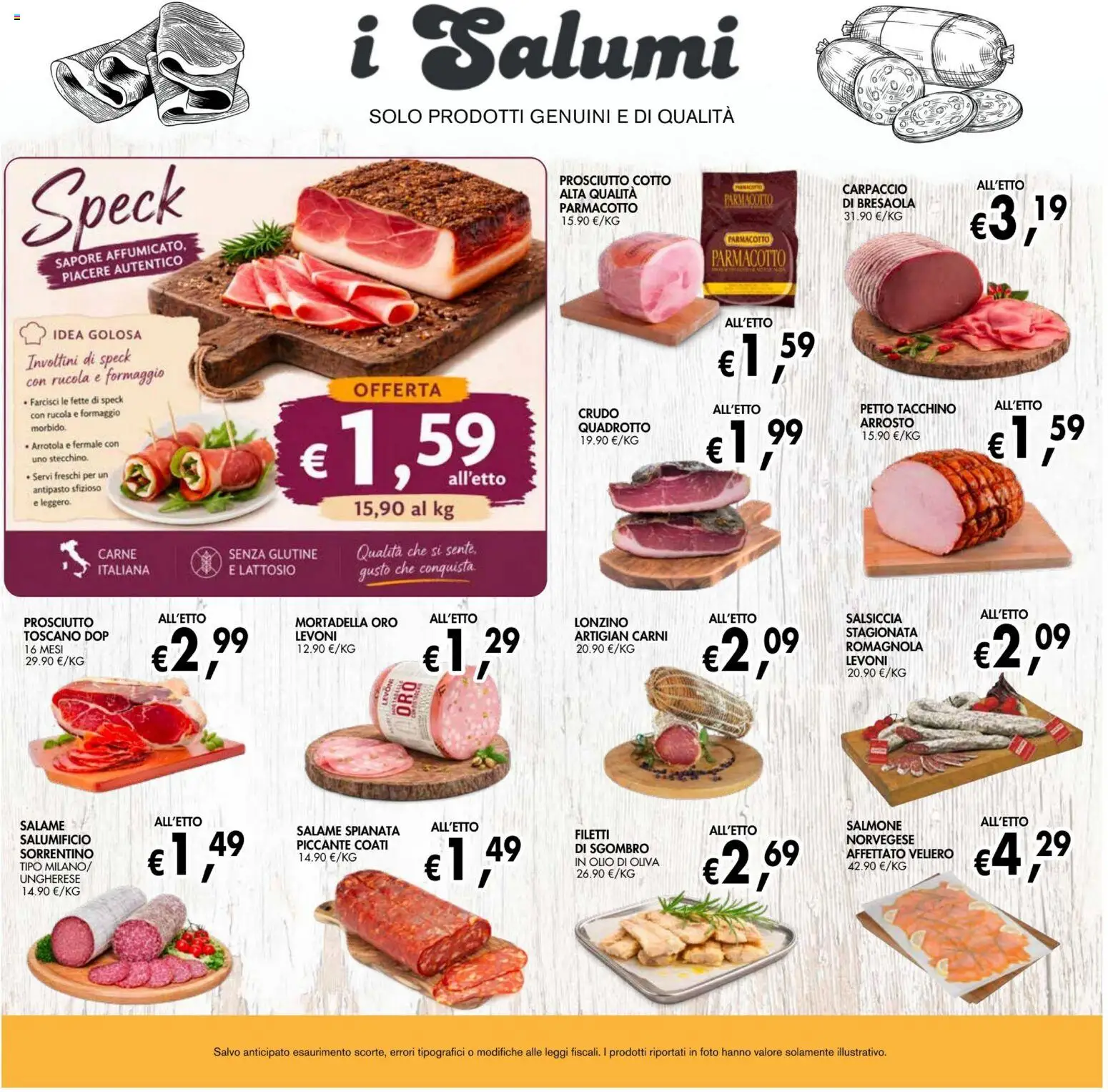 Volantino Coal del 13/08/2026 | Pagina: 7 | Prodotti: Prosciutto Cotto, Bresaola, Tacchino, Olio di Oliva