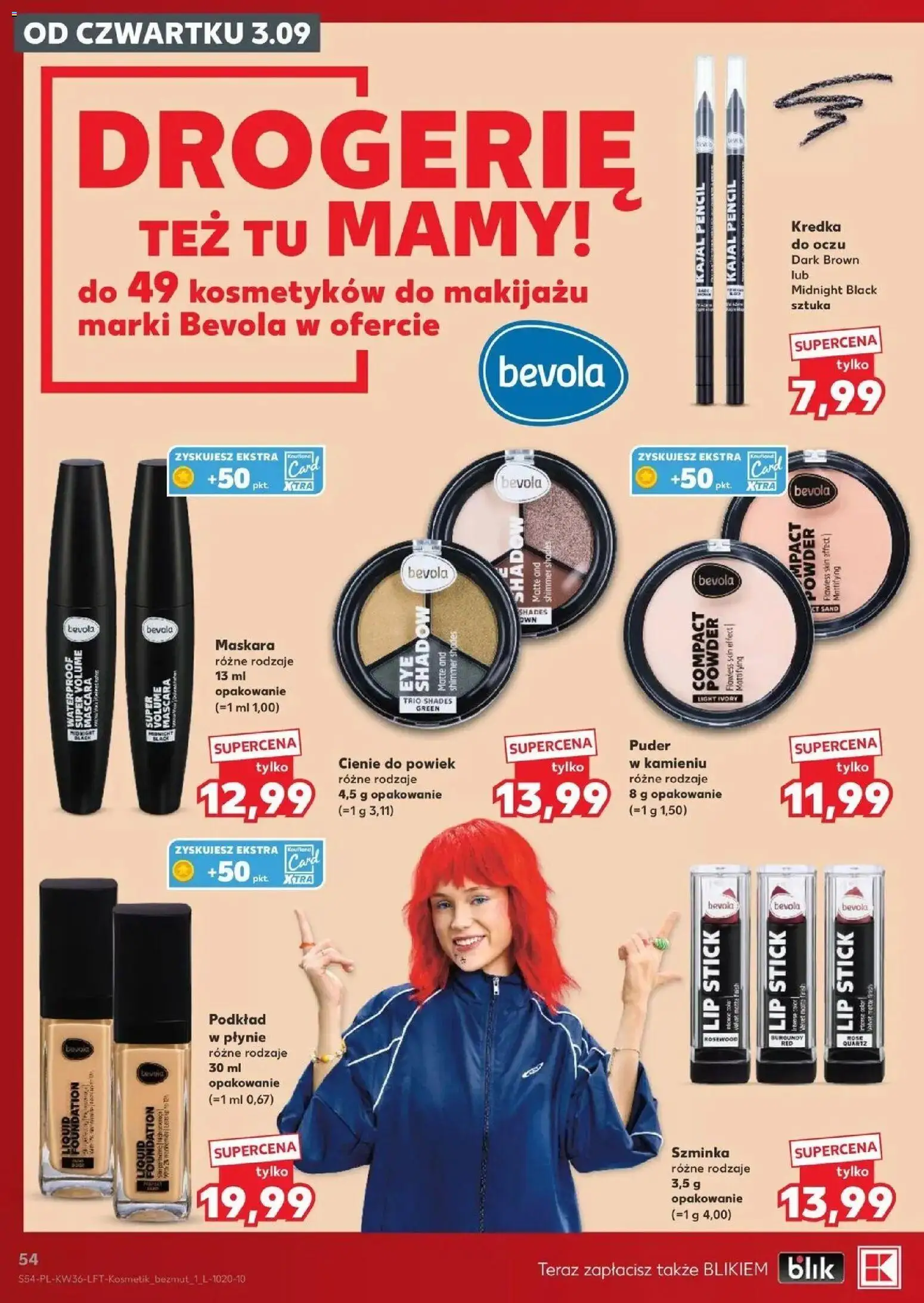 Kaufland gazetka od 03.09.2026 - od jutra PDF | Strona: 54 | Produkty: Puder, Cienie do powiek, Kredka do oczu, Caro