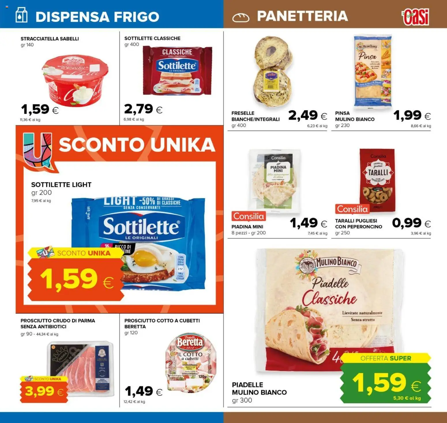 Volantino Oasi del 07.05.2026 | Pagina: 19 | Prodotti: Prosciutto Crudo, Prosciutto Cotto, Prosciutto, Taralli