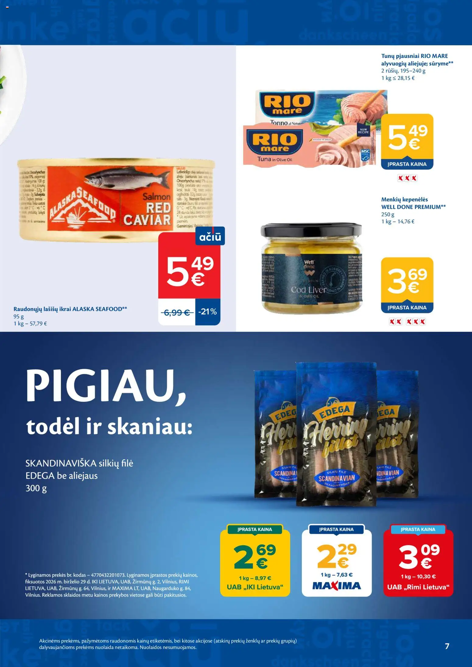 MAXIMA akcijos nuo 2026.07.07 | Puslapis: 7 | Prekių: Ikrai