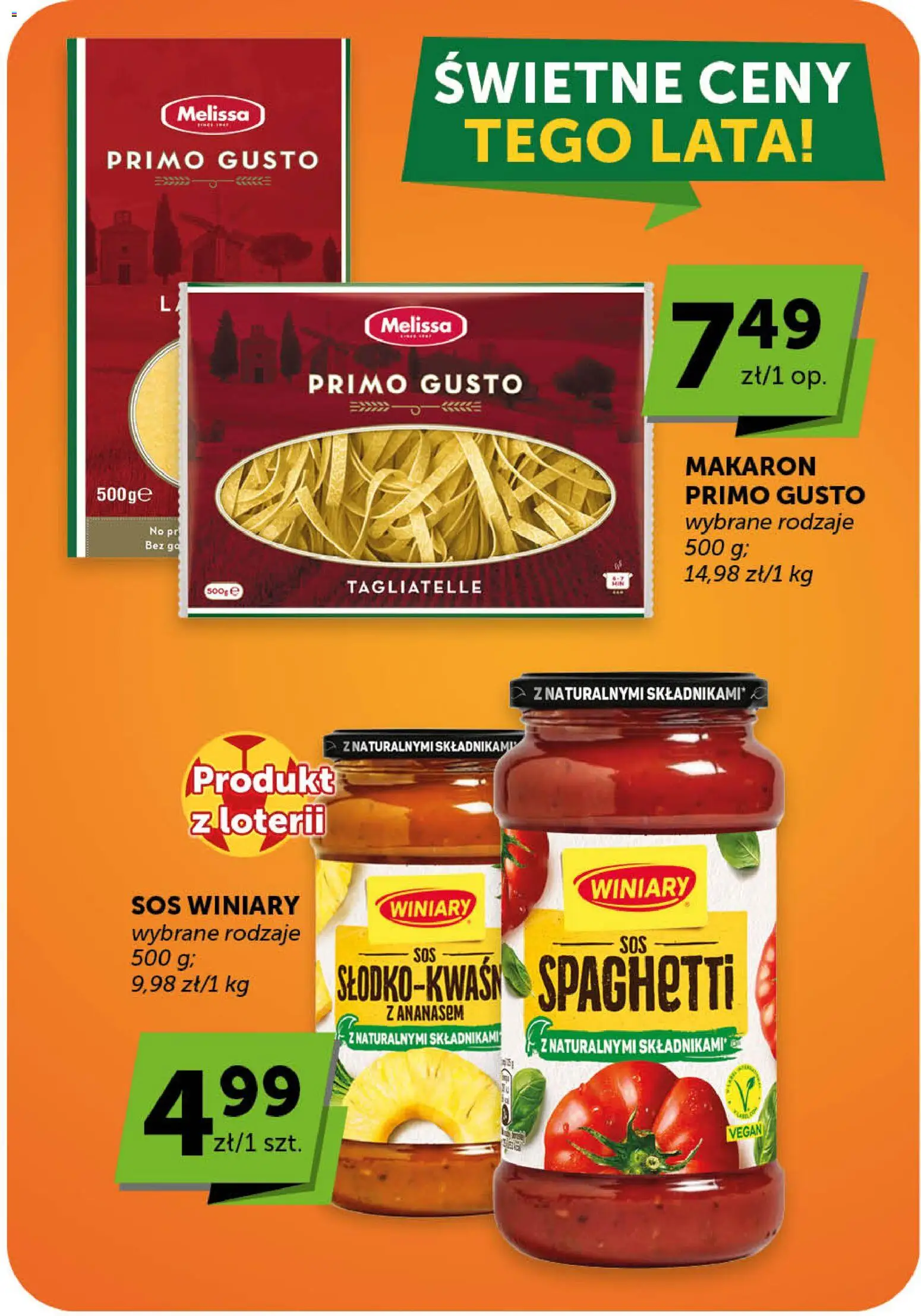 Groszek gazetka - Minimarket od 02.07.2026 | Strona: 20 | Produkty: Tagliatelle, Makaron, Sos