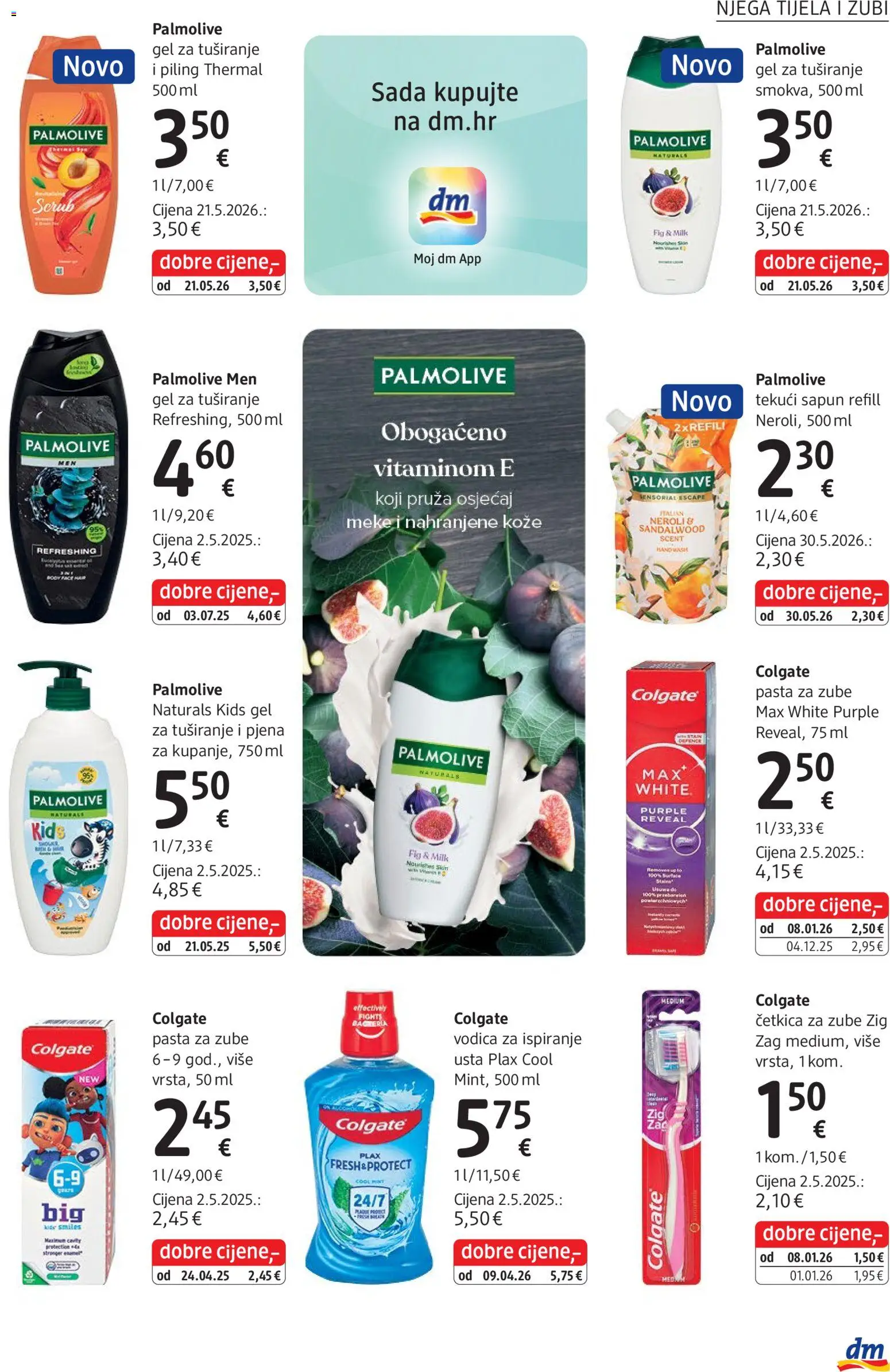 DM katalog | vrijedi od 01.07.2026 | Stranica: 17 | Proizvodi: Sapun, Gel za tuširanje, Pasta za zube, Četkica za zube