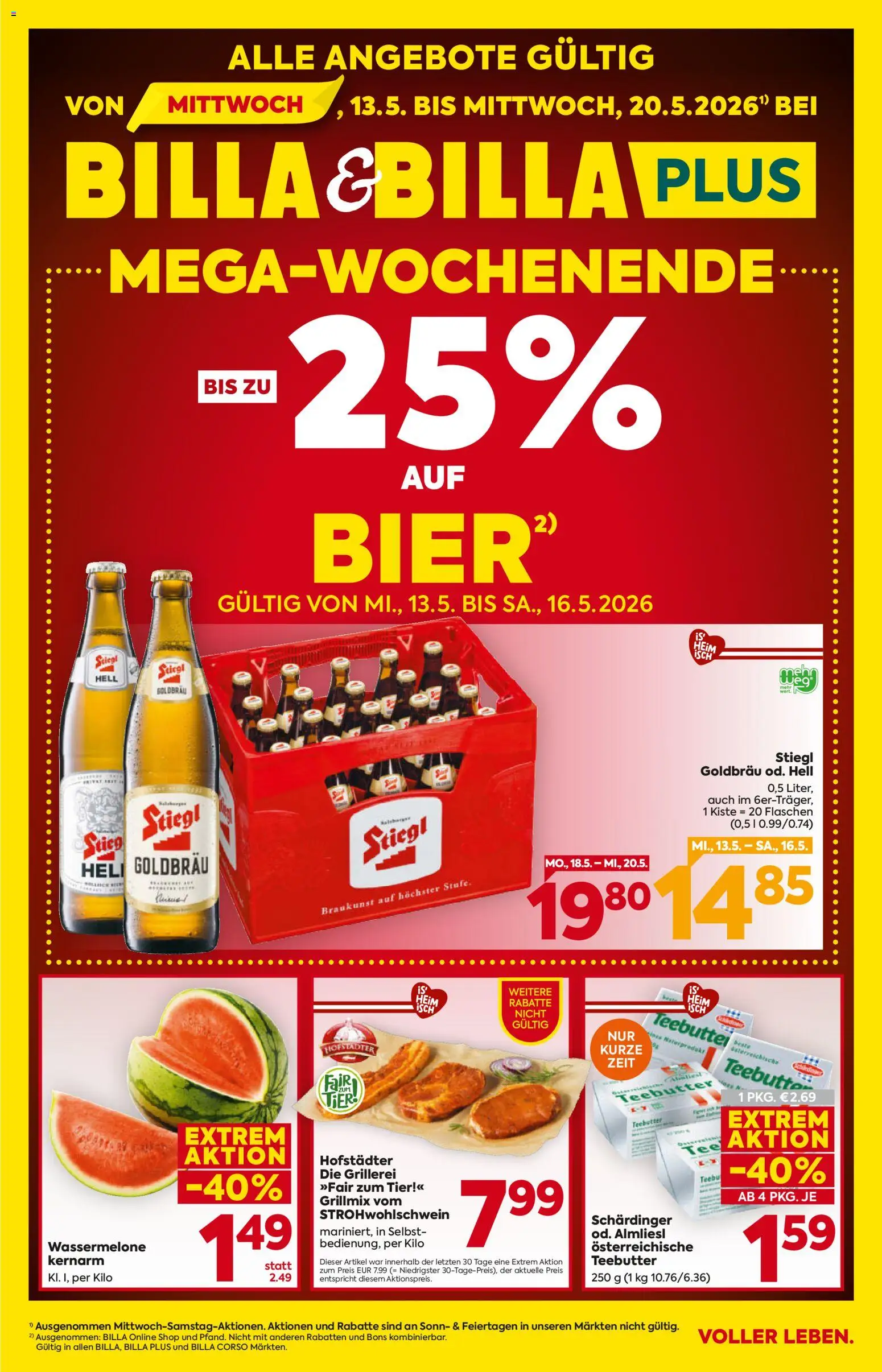 Billa Flugblatt - Salzburg gültig ab 13.05.2026 | Seite: 1