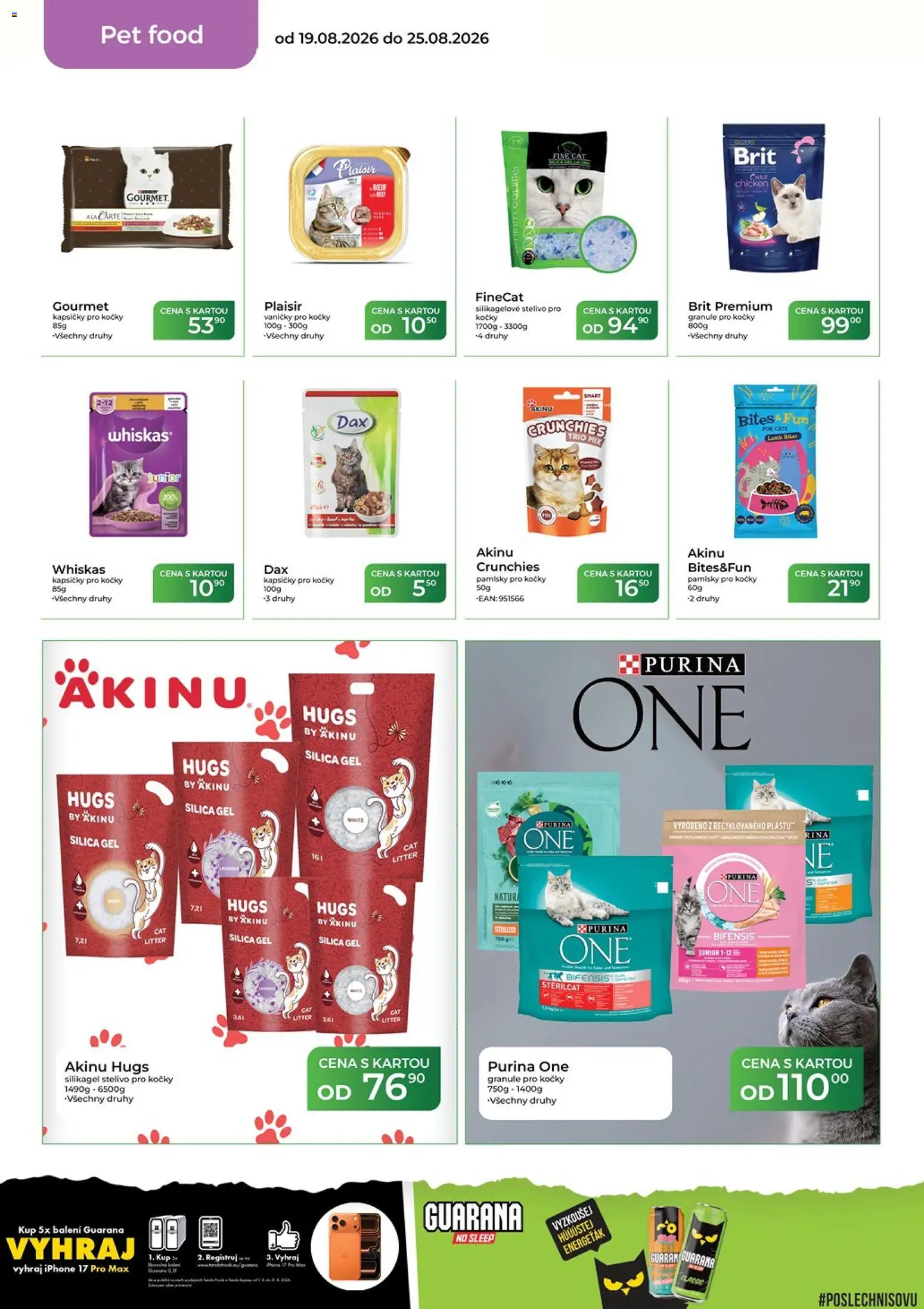 Tamda Foods leták od 19.08.2026 | Strana: 48 | Produkty: Granule, Iphone, Granule pro kočky, Stelivo