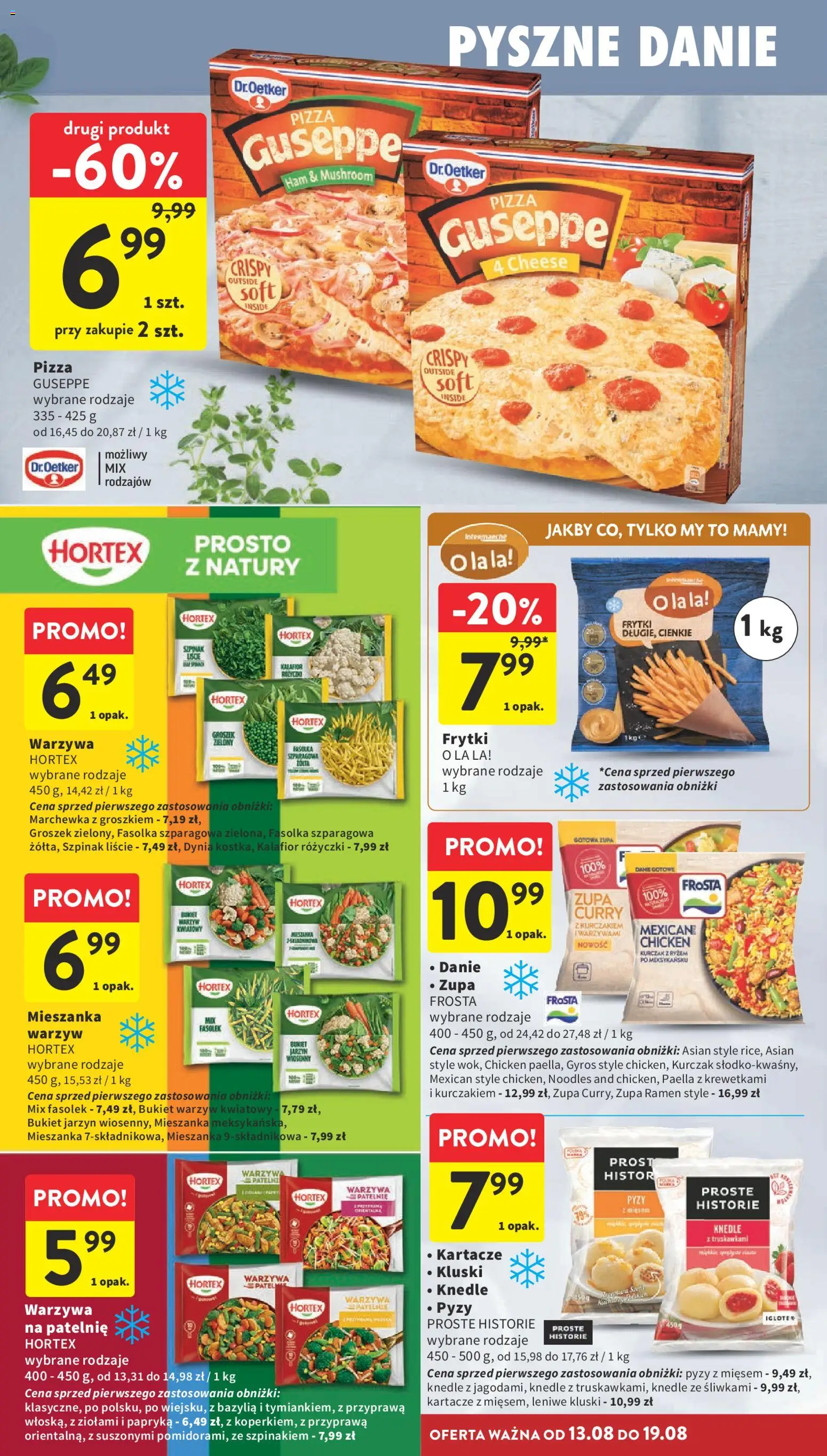 Intermarche gazetka od 13.08.2026 | Strona: 24 | Produkty: Groszek, Frosta, Gotowa zupa, Curry
