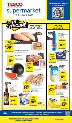 Náhled letáku Tesco leták - Supermarket od 22.07.2026