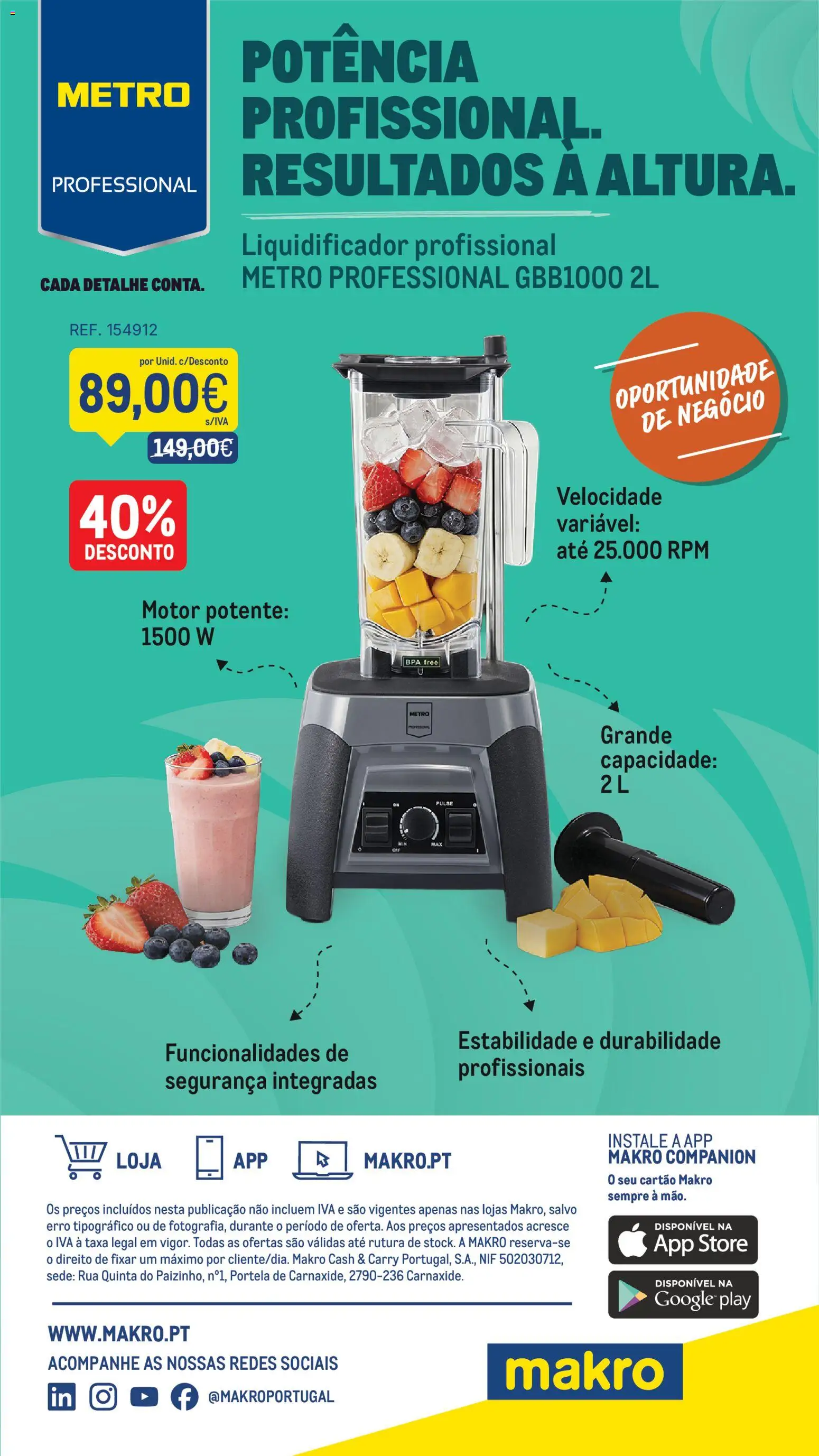 Makro Folheto │ válido de 22/09/2026 | Página: 20 | Produtos: Liquidificador