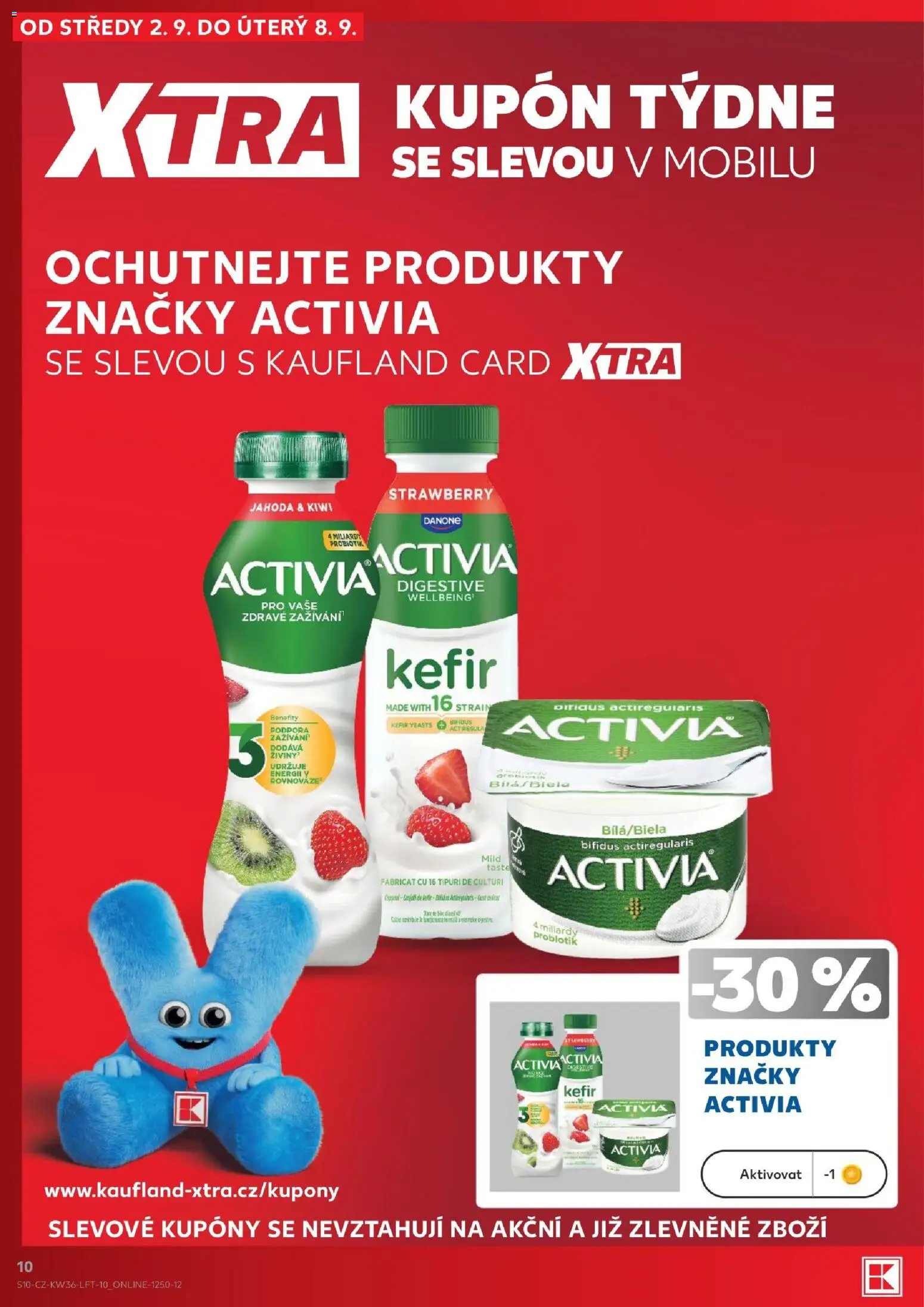 Kaufland leták - Chomutov od 02.09.2026 | Strana: 10 | Produkty: Kefír, Kiwi