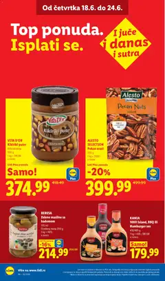 KANIA 1000 Island, BBQ ili Hamburger sos, 410/465 g, 1 kg = 439.-/387.08 - pregled Lidl kataloga - važi od 18.06.2026 | Strana: 28
