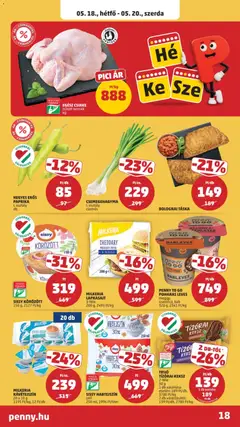 EGÉSZ CSIRKE, hűtött termék kg - amely érvényes a következő dátumtól: 14.05.2026 | Oldal: 22