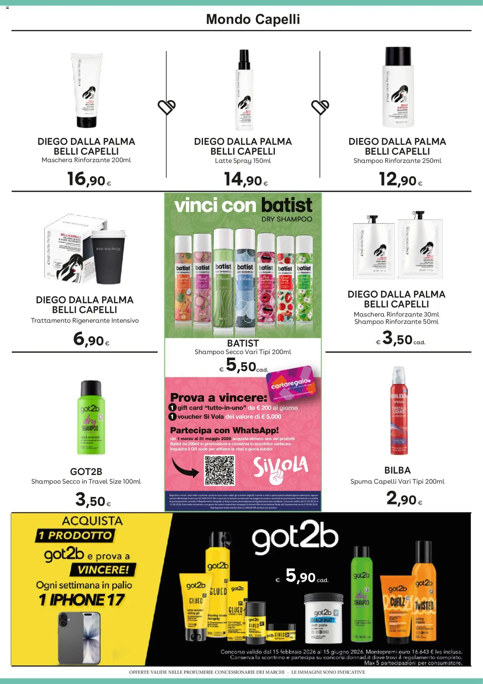 Volantino Idea bellezza del 01.05.2026 | Pagina: 14 | Prodotti: Shampoo, Maschera, Iphone, Latte